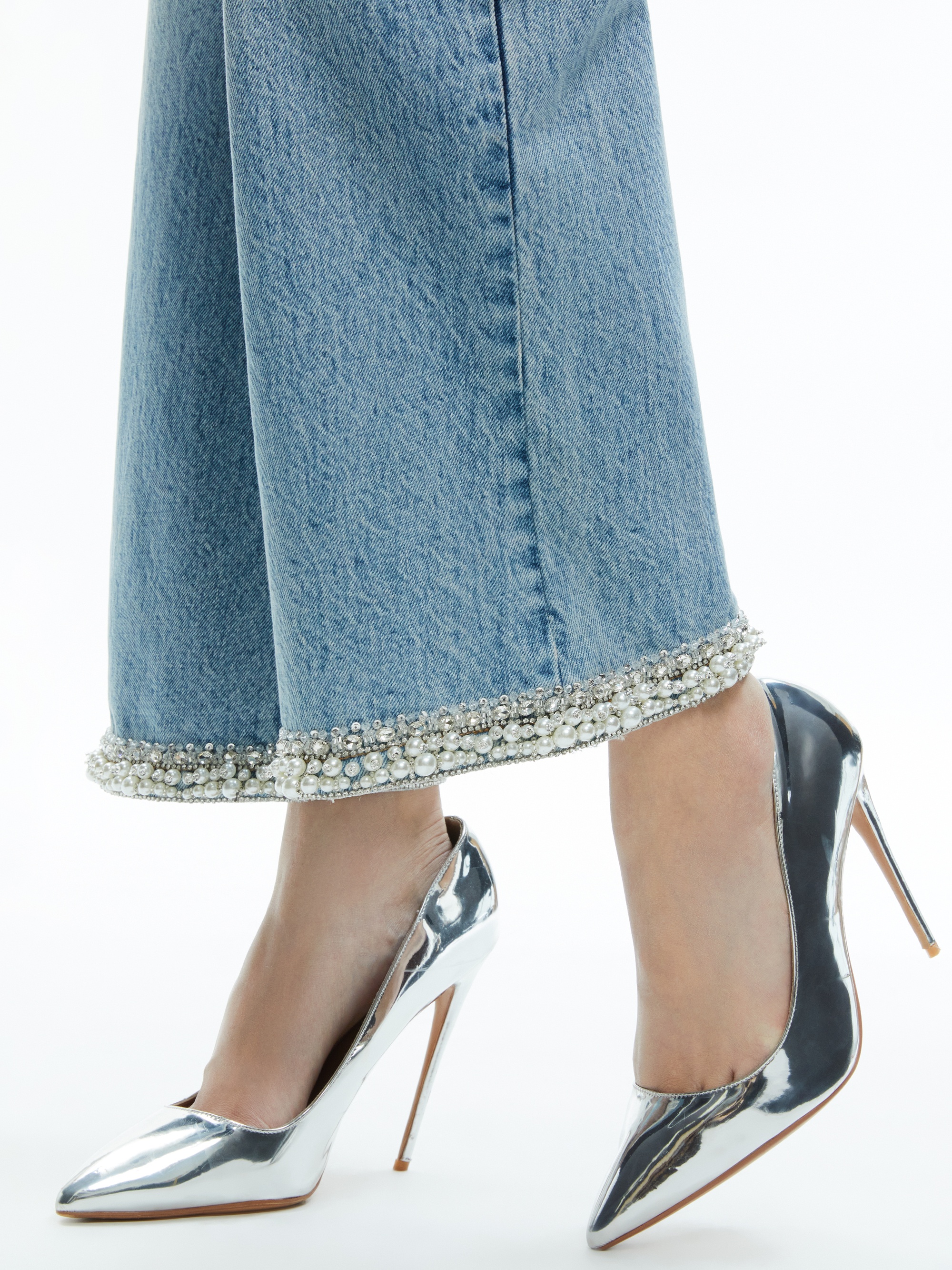 ORA HIGH RISE EMBELLISHED JEAN - 5