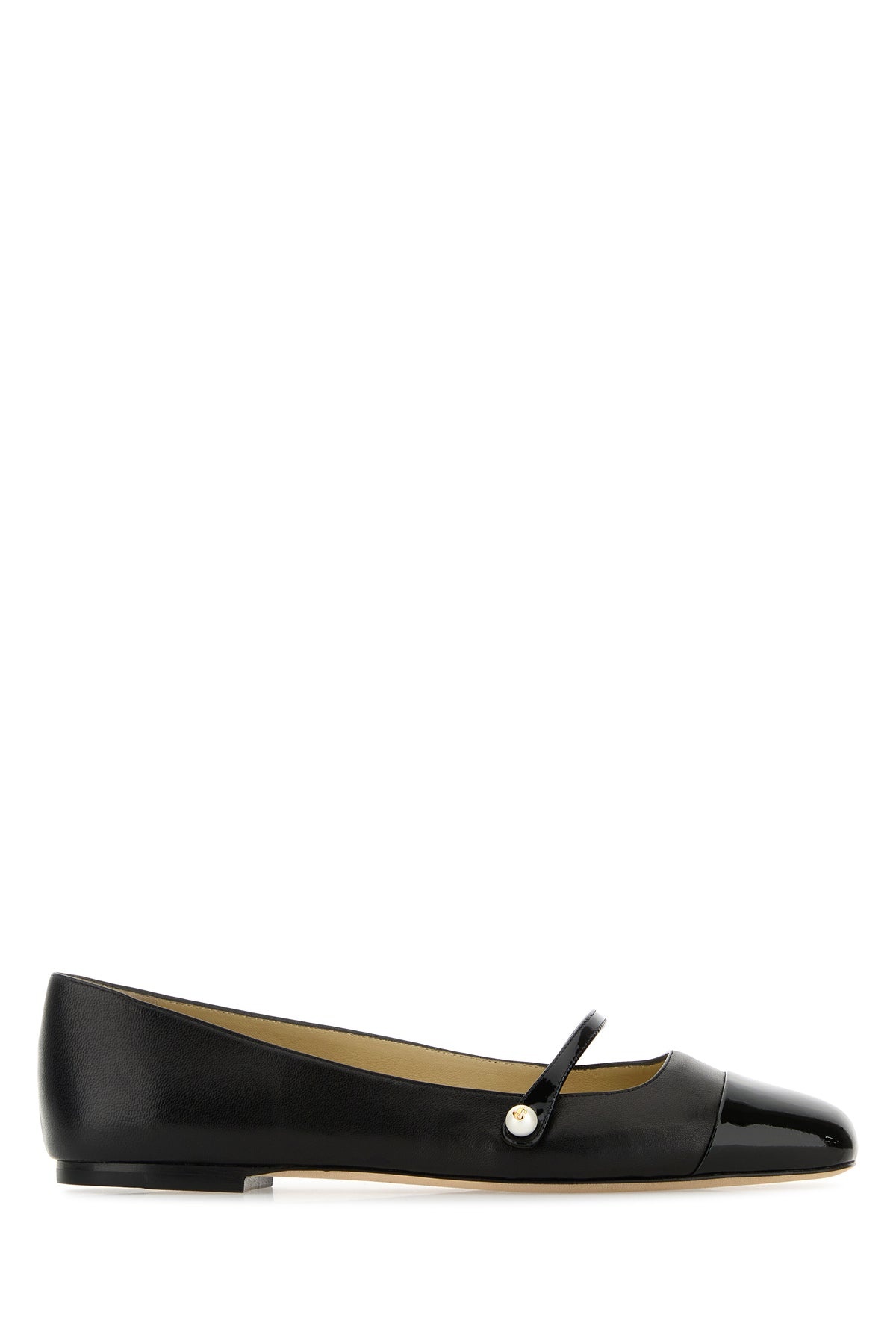 Black nappa leather ballerinas - 1