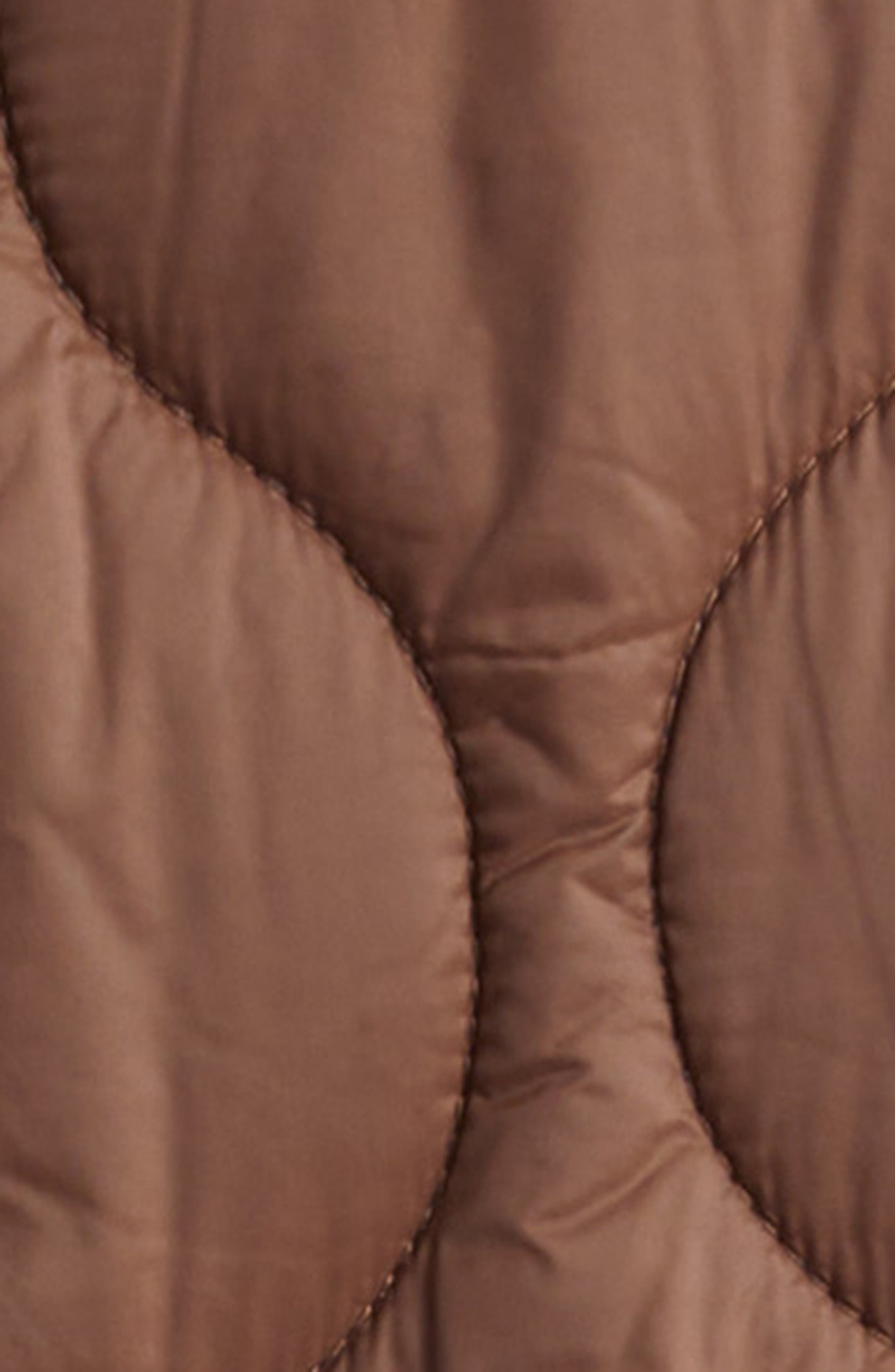 Veronica Beard Patra Quilted Mixed Media Wool Blend Jacket in Mocha Heathered Sand at Nordstrom - 5