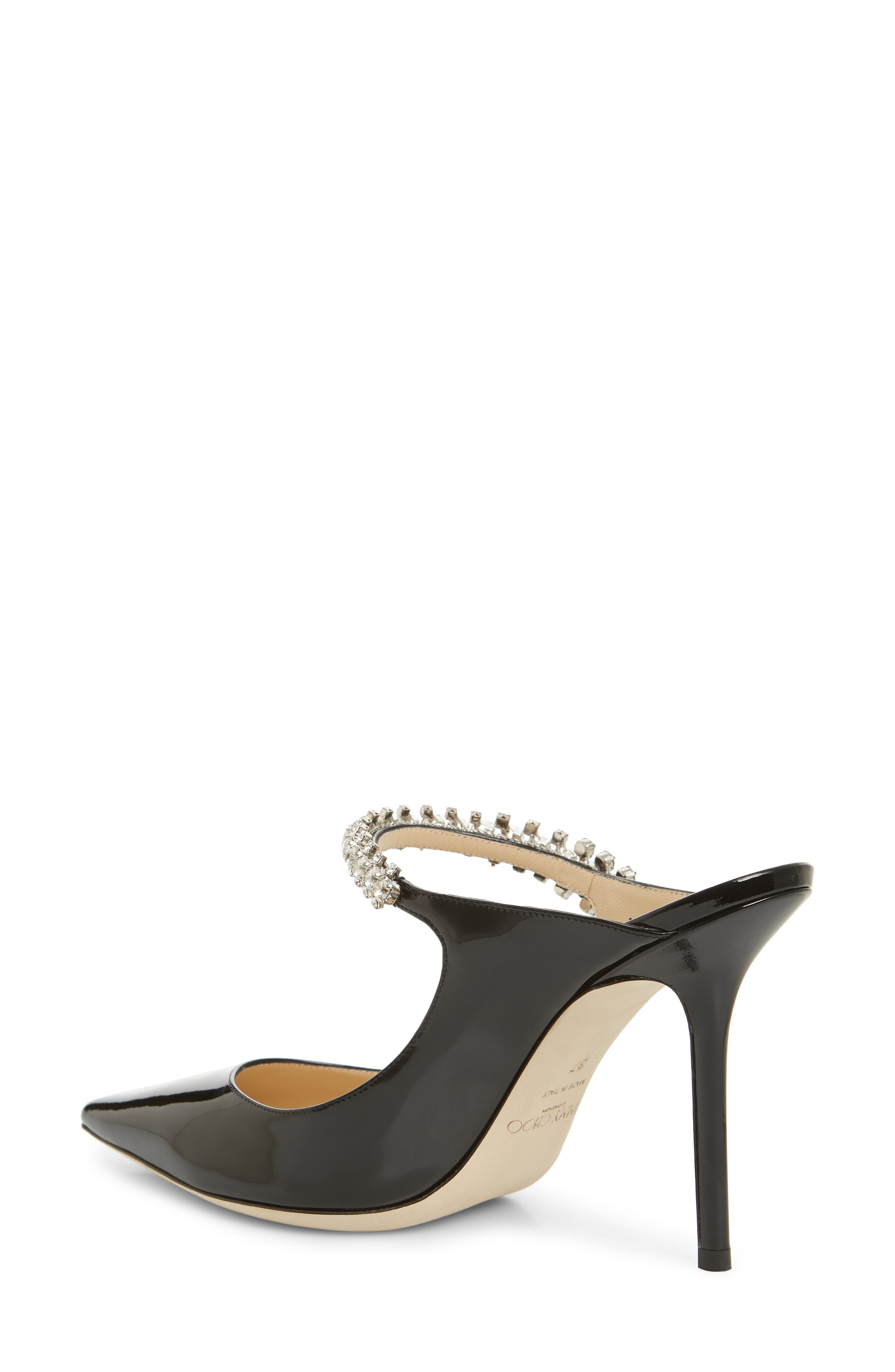 Bing Crystal Embellished Patent Mule - 2