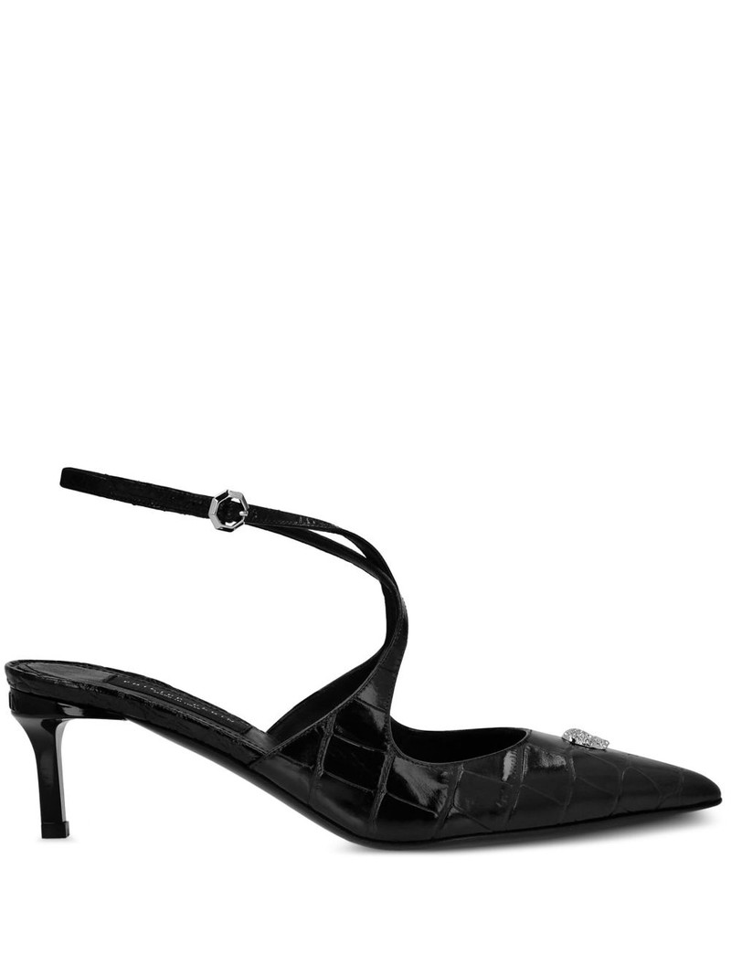 Crossing Crocco-print pumps 1