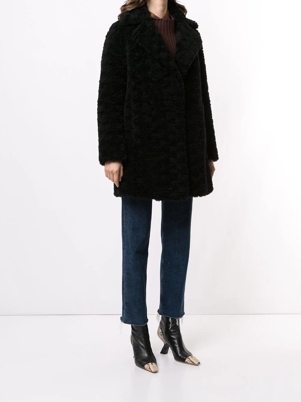 fluffy wool coat - 3