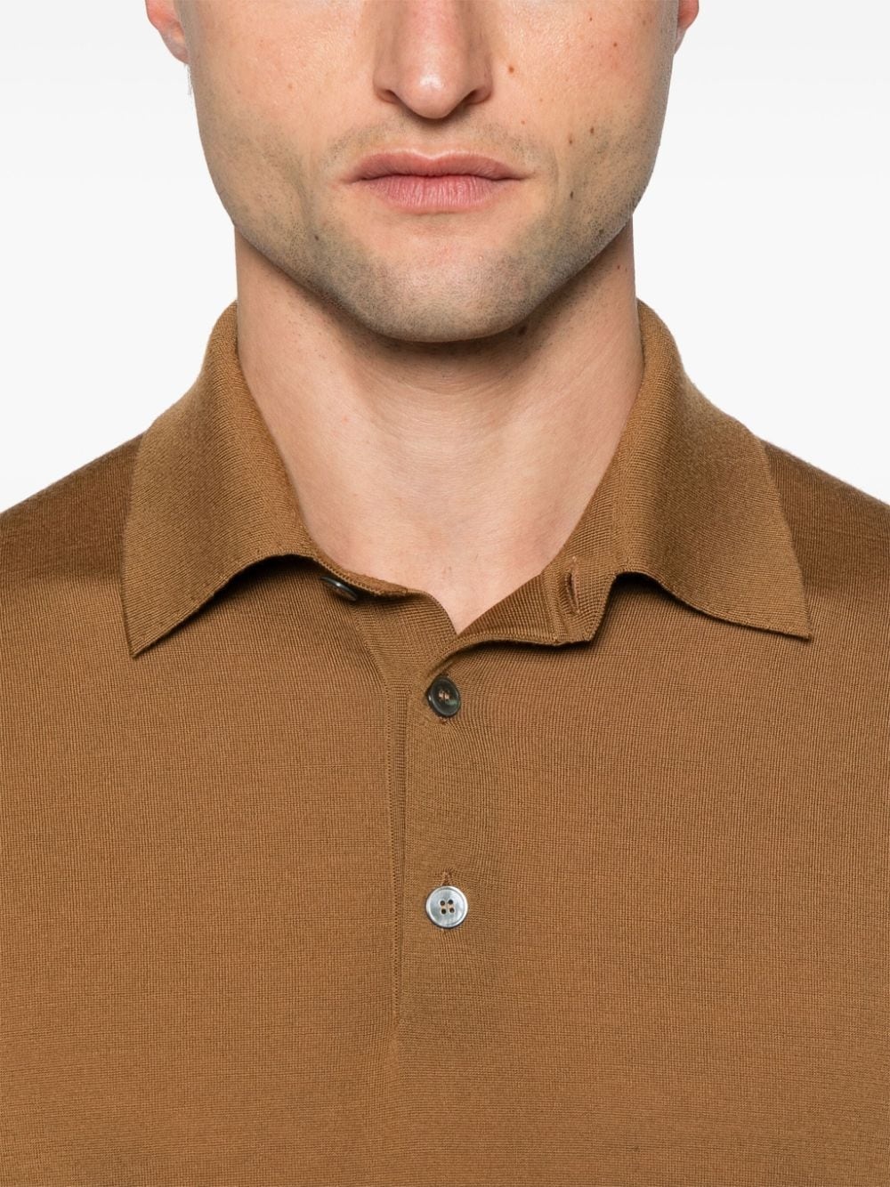 wool polo shirt - 4