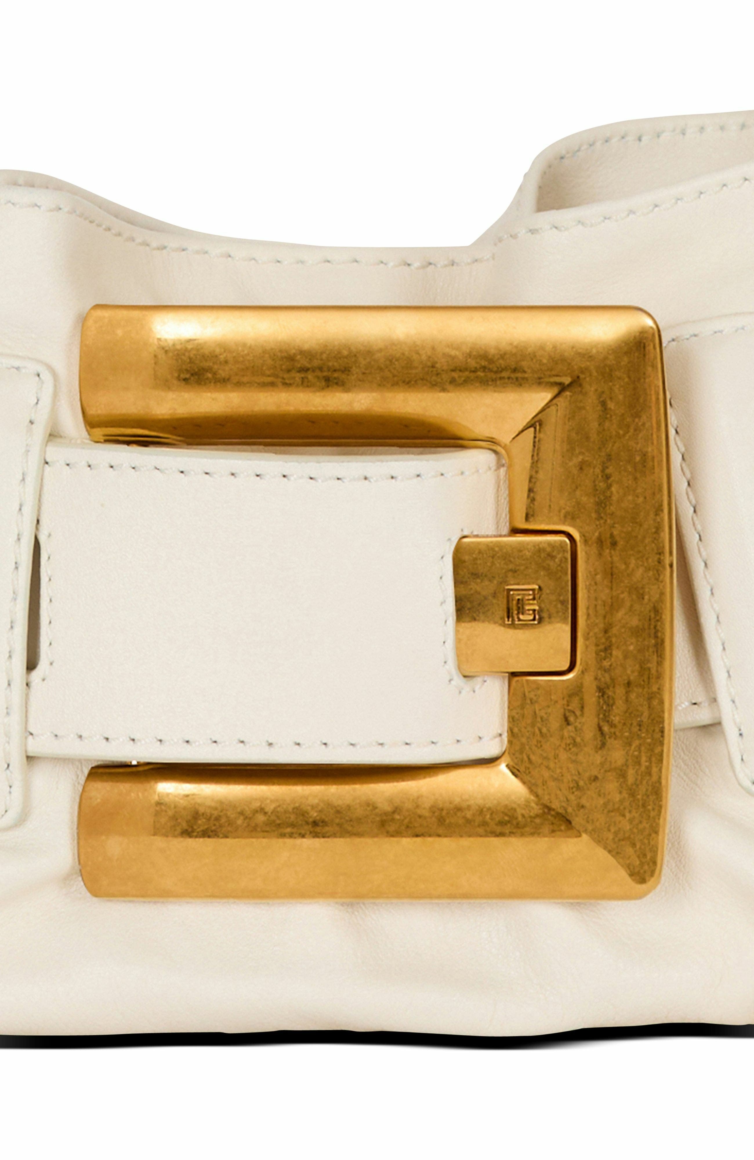 Balmain Mini Anthem Shoulder bag in leather in White at Nordstrom - 7