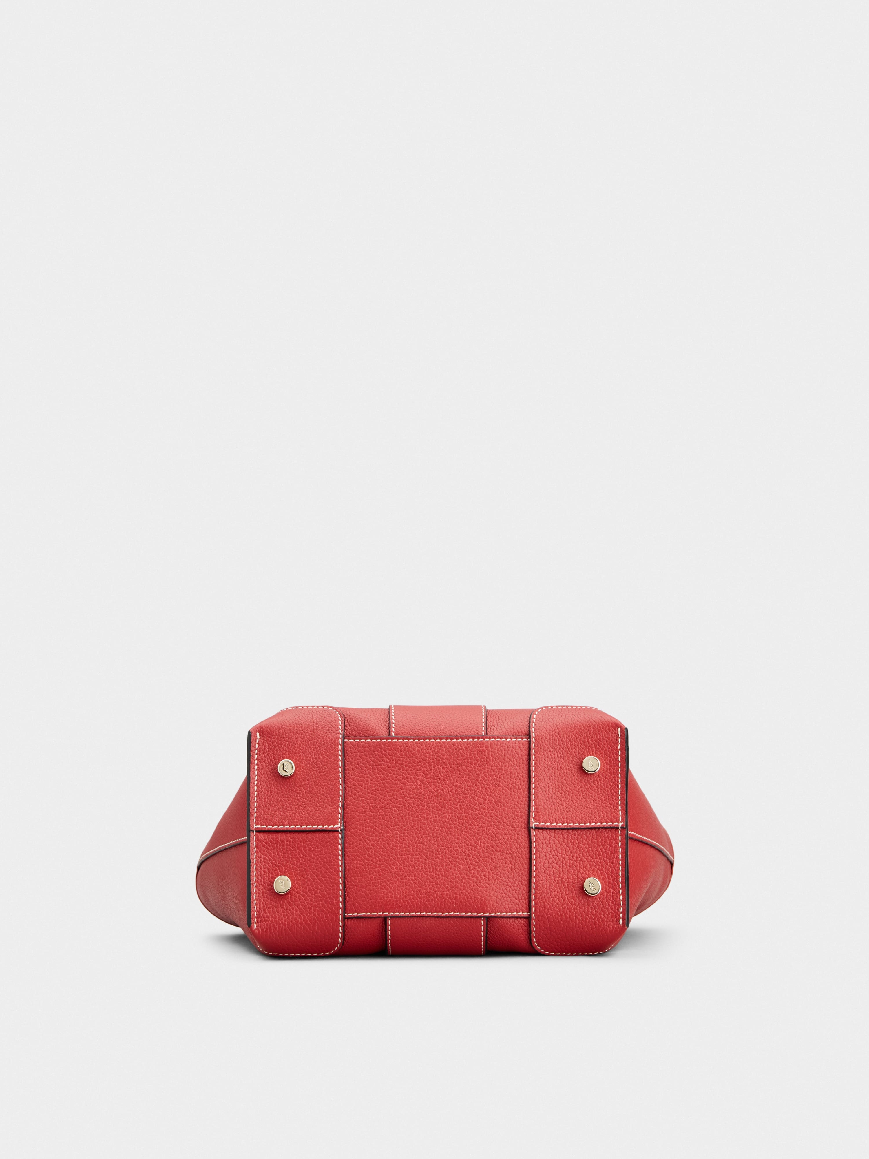 Viv' Choc Mini Shopping Bag in leather - 5