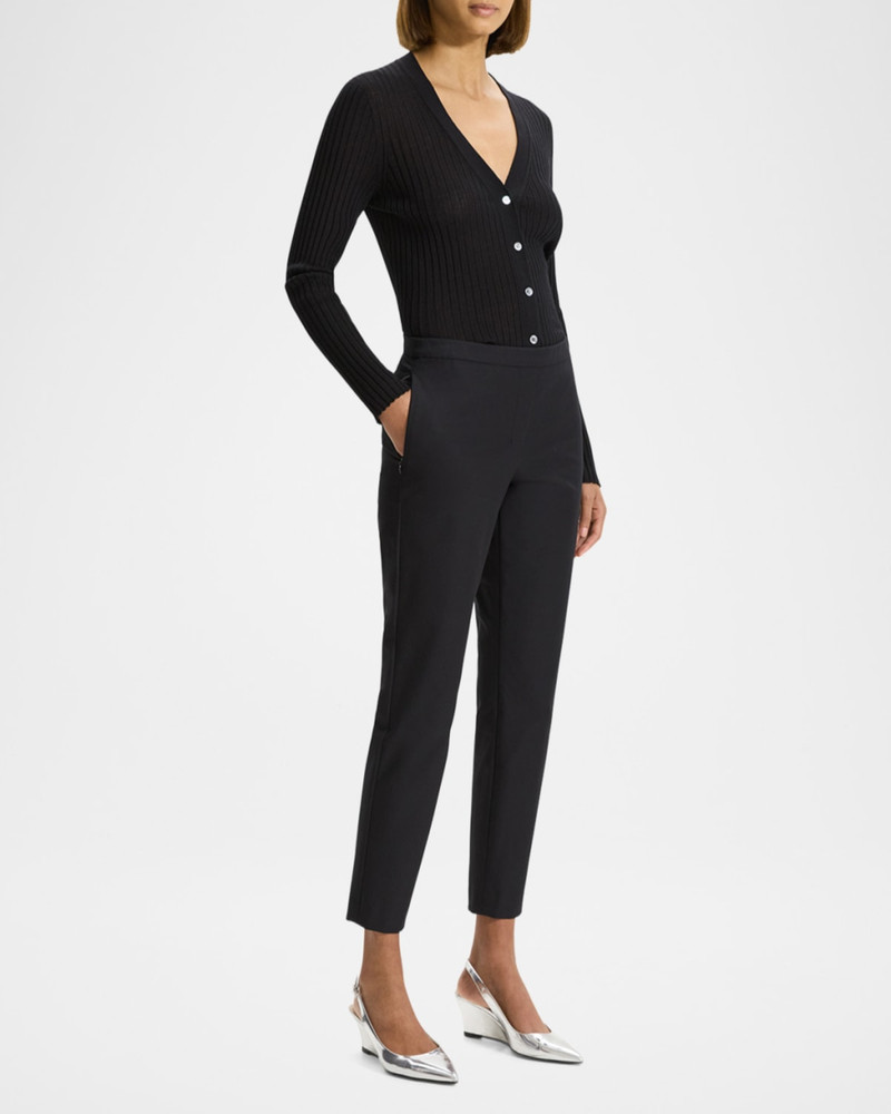 Theory Thaniel Slim Cropped Stretch Pants outlook