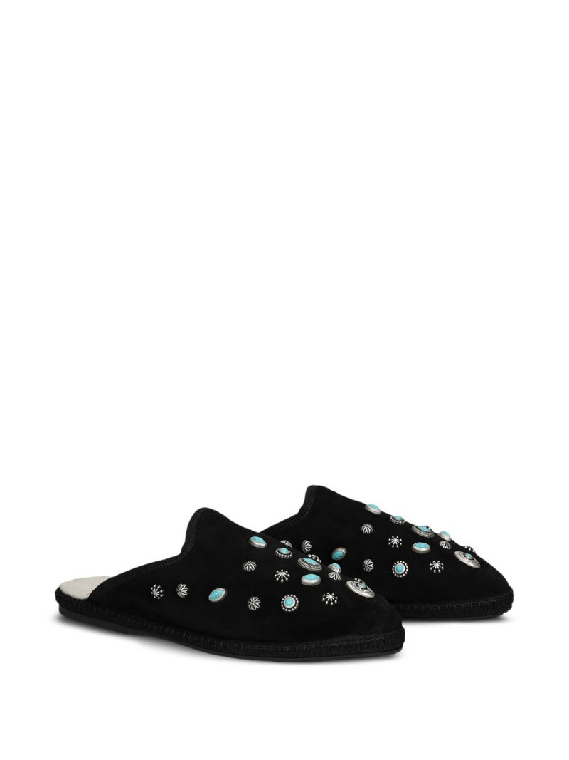 FORTELA Flap suede mules outlook