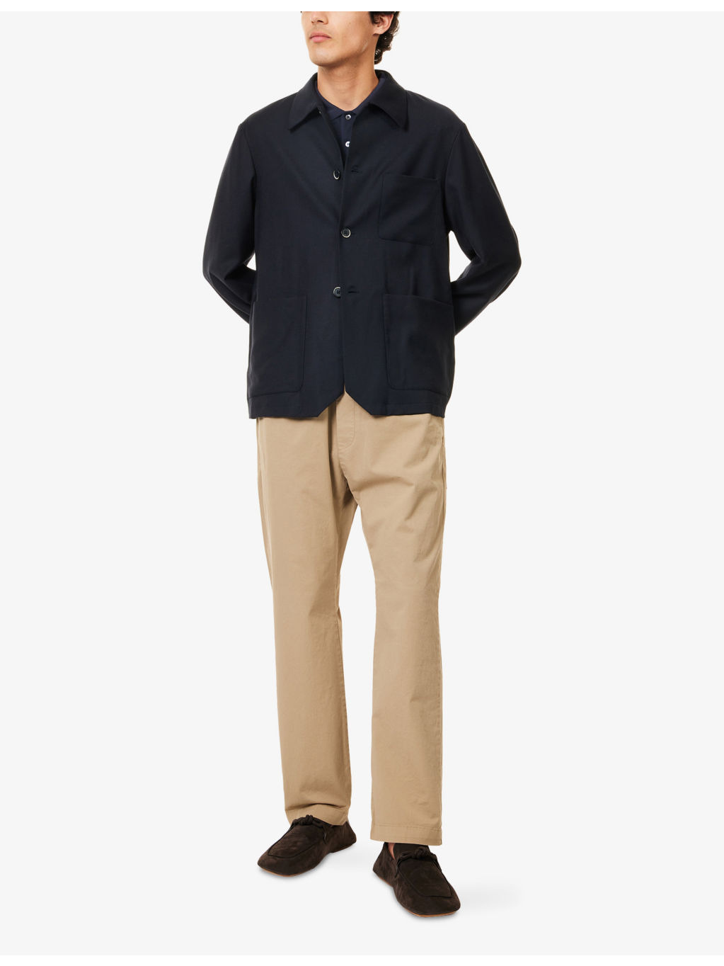 Patch-Pocket Wool Overshirt - 2