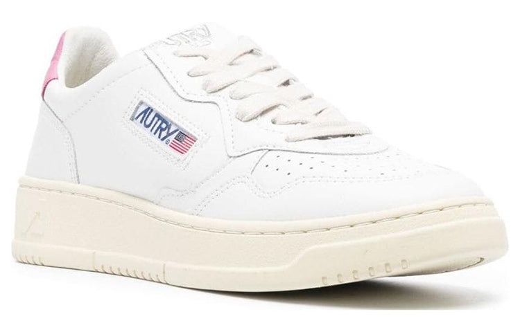 (WMNS) AUTRY Medalist low Leather 'White Pink' AULW-LL55 - 2