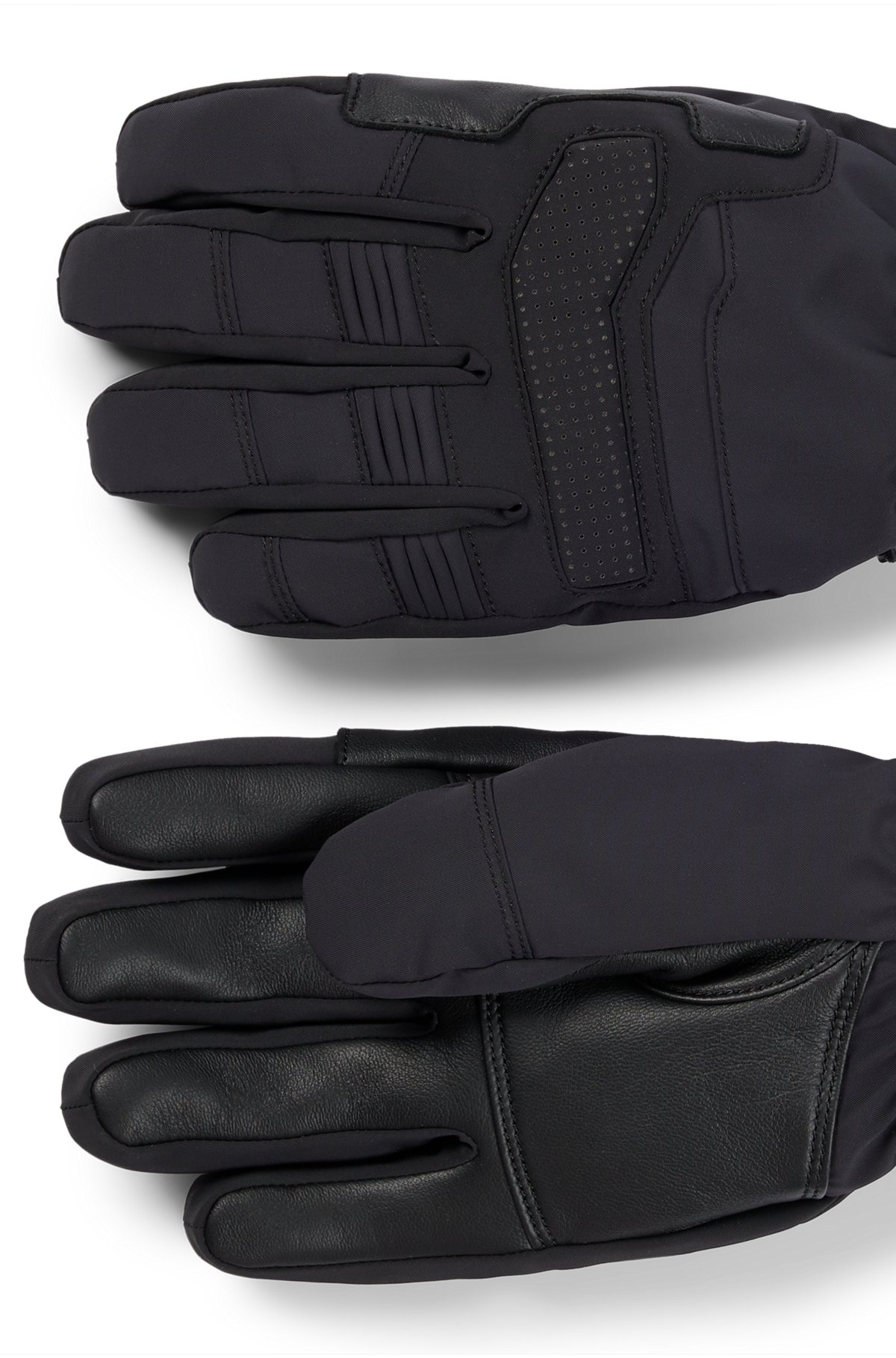 BOSS X PERFECT MOMENT MIXED-MATERIAL SKI GLOVES WITH LEATHER - 2