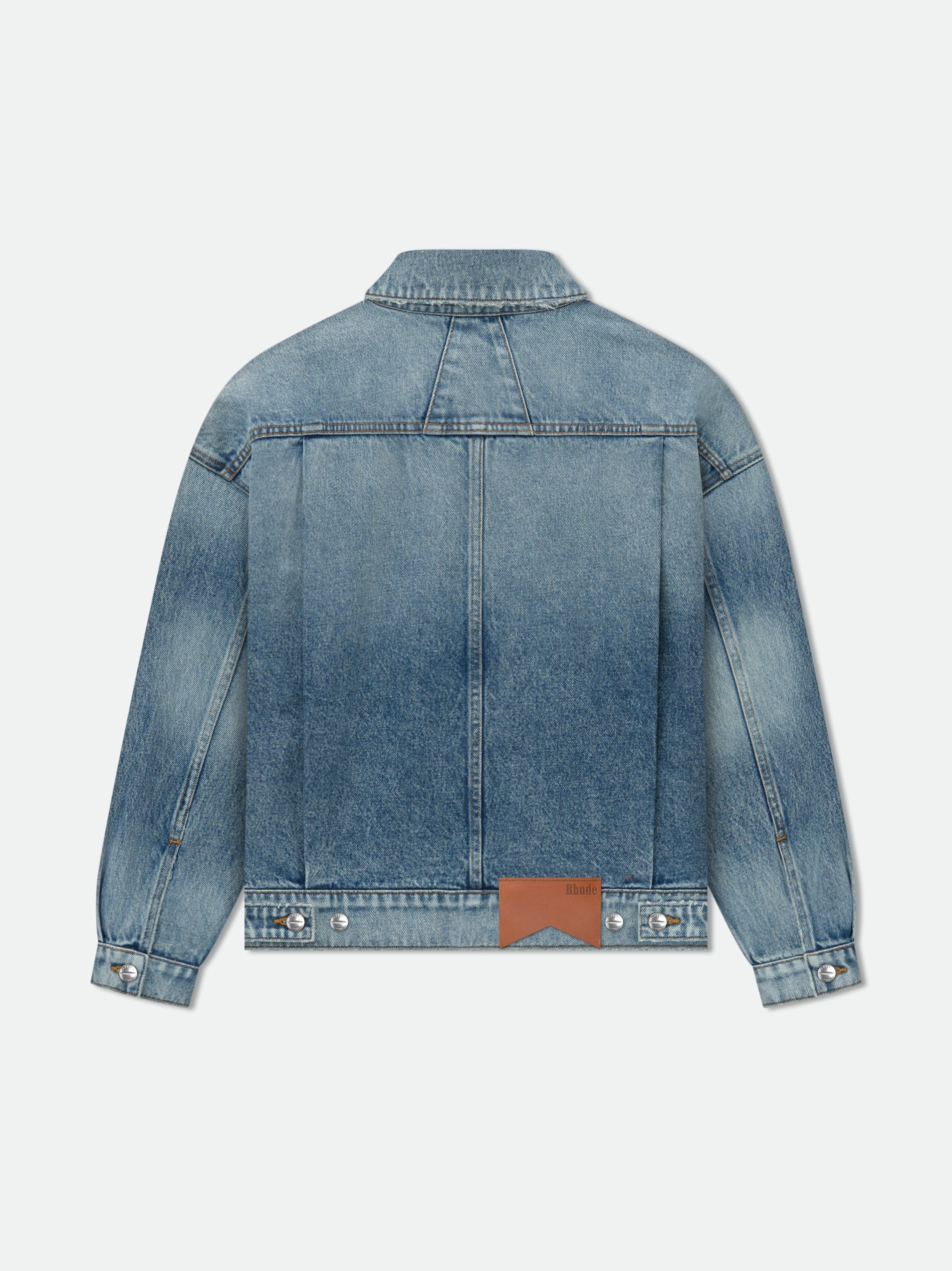 DROPNECK DENIM TRUCKER JACKET - 2