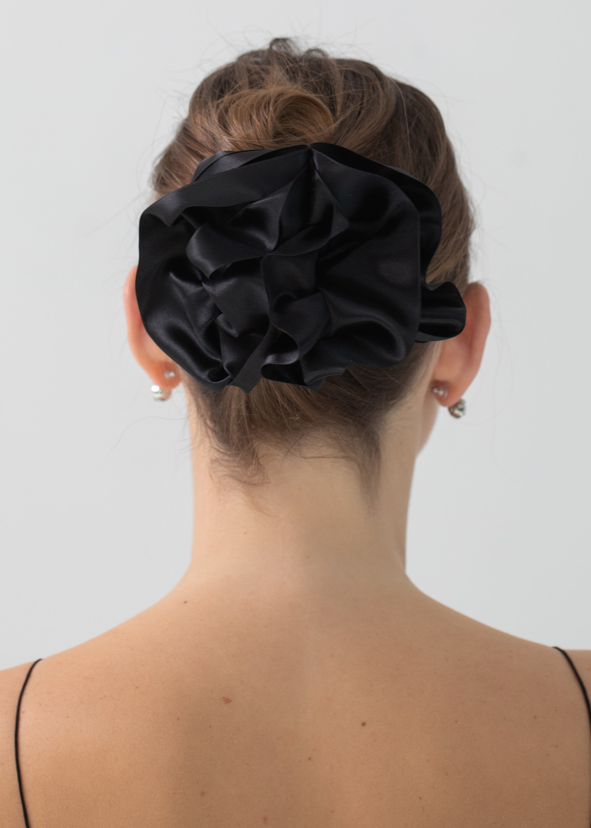 Satin Ruffle Jaw Clip - 3