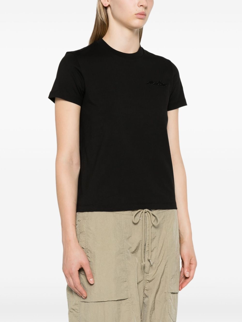 logo-embellished cotton T-shirt - 3