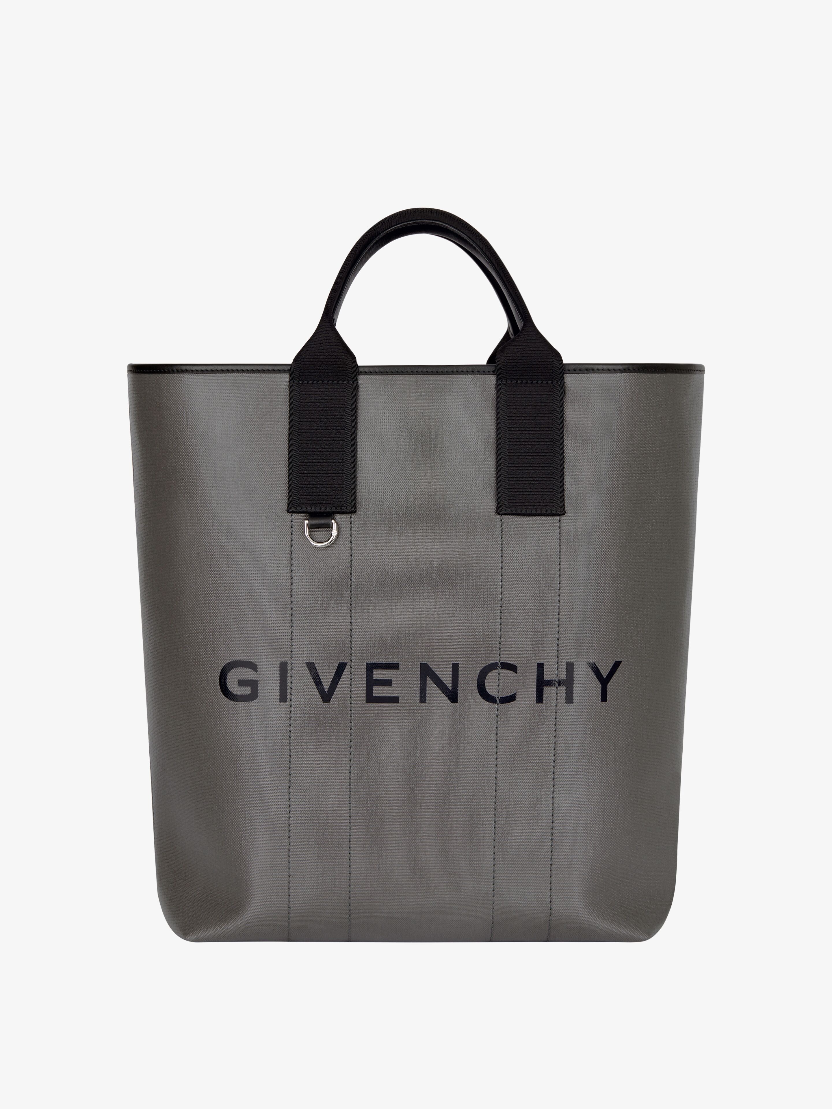 LARGE G-ESSENTIALS TOTE BAG IN COATED CANVAS - 1