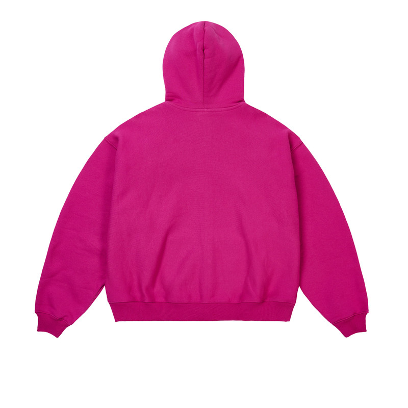 UNISEX ZIP HOOD HEAVY PINK 3