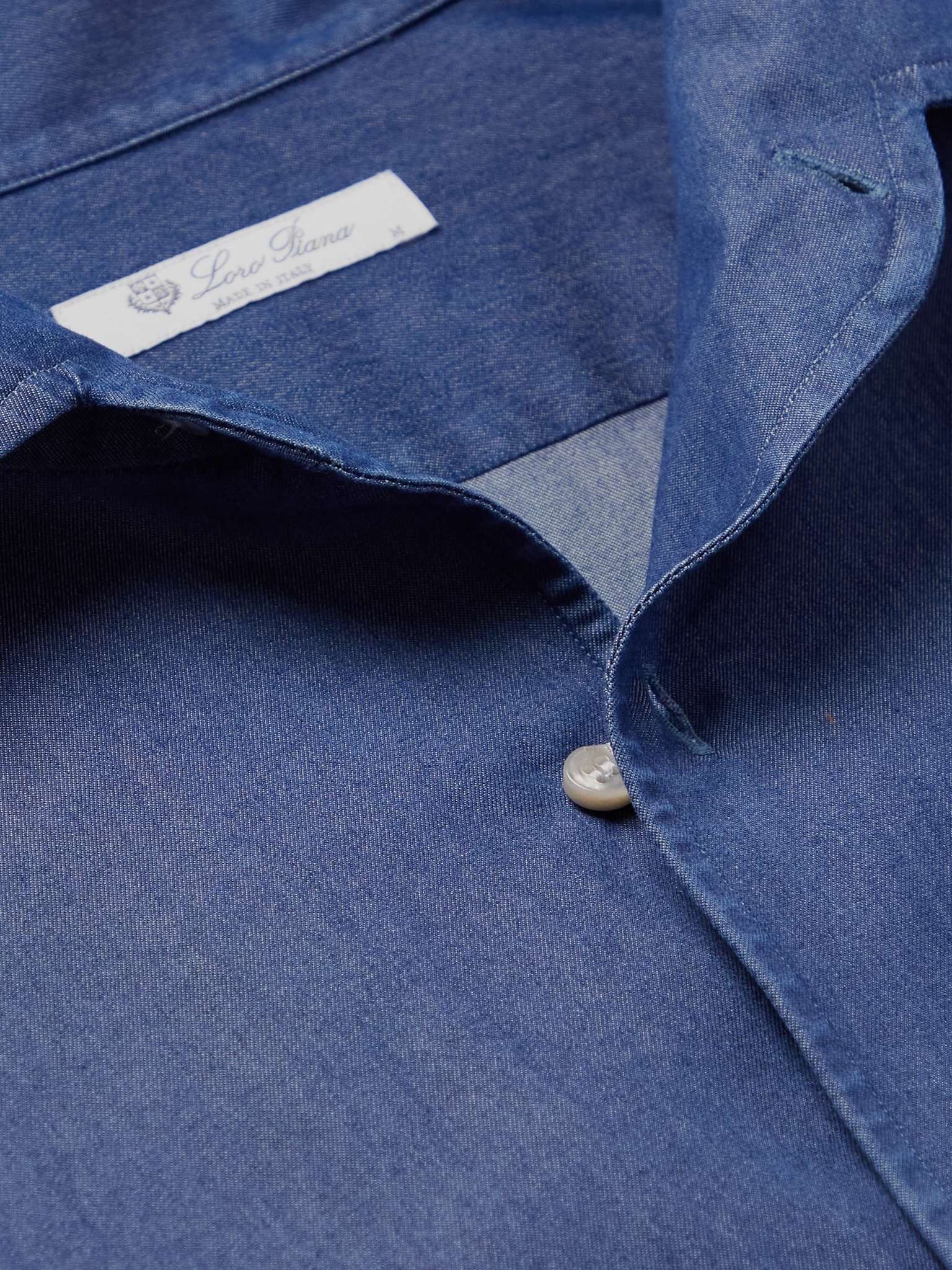 Washed Cotton-Chambray Shirt - 9