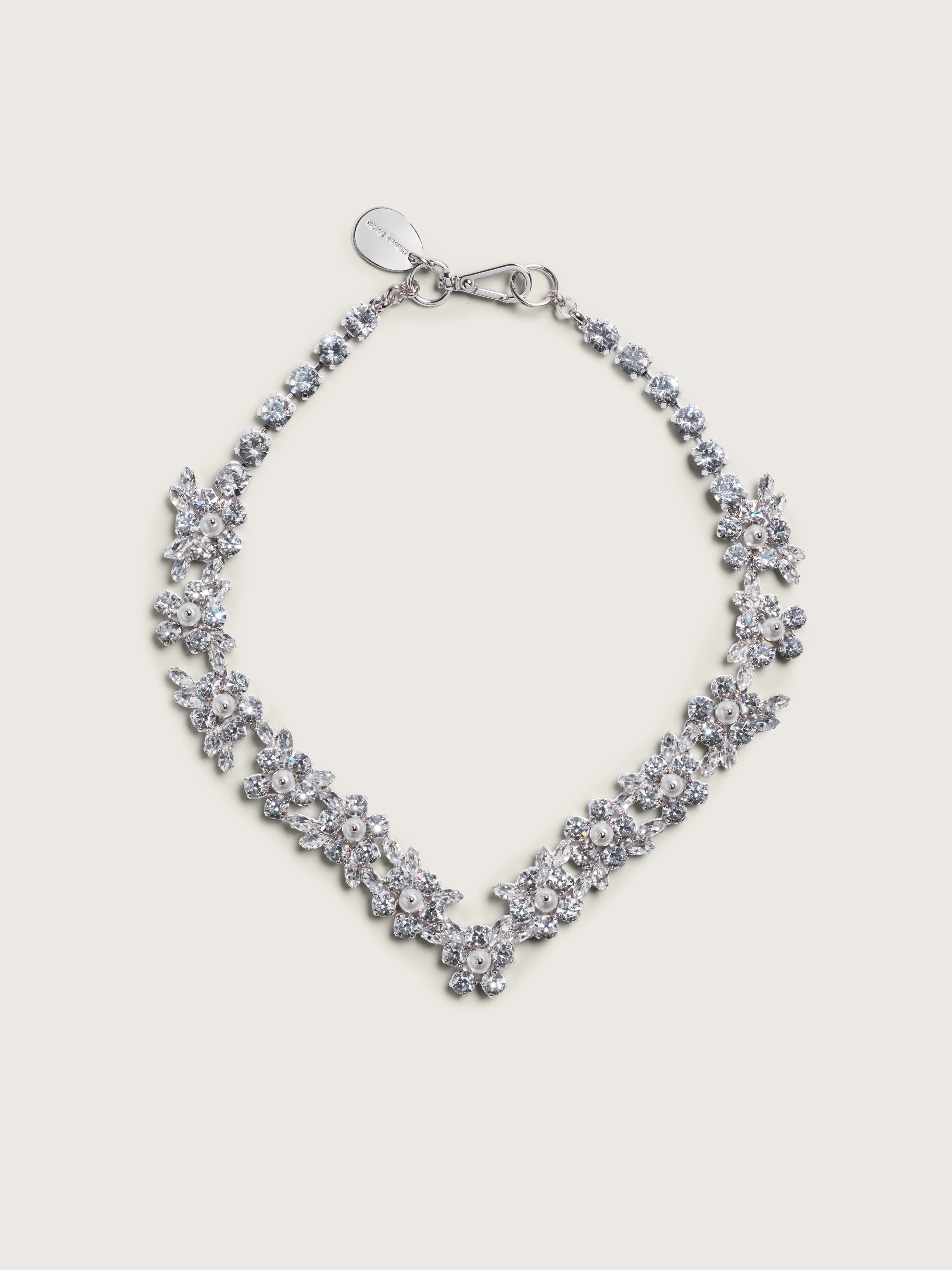 V-Line Floral Necklace - 1