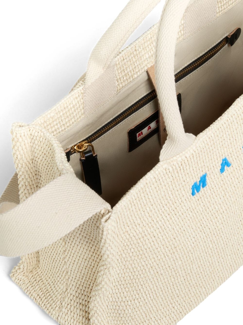 small raffia tote bag - 4
