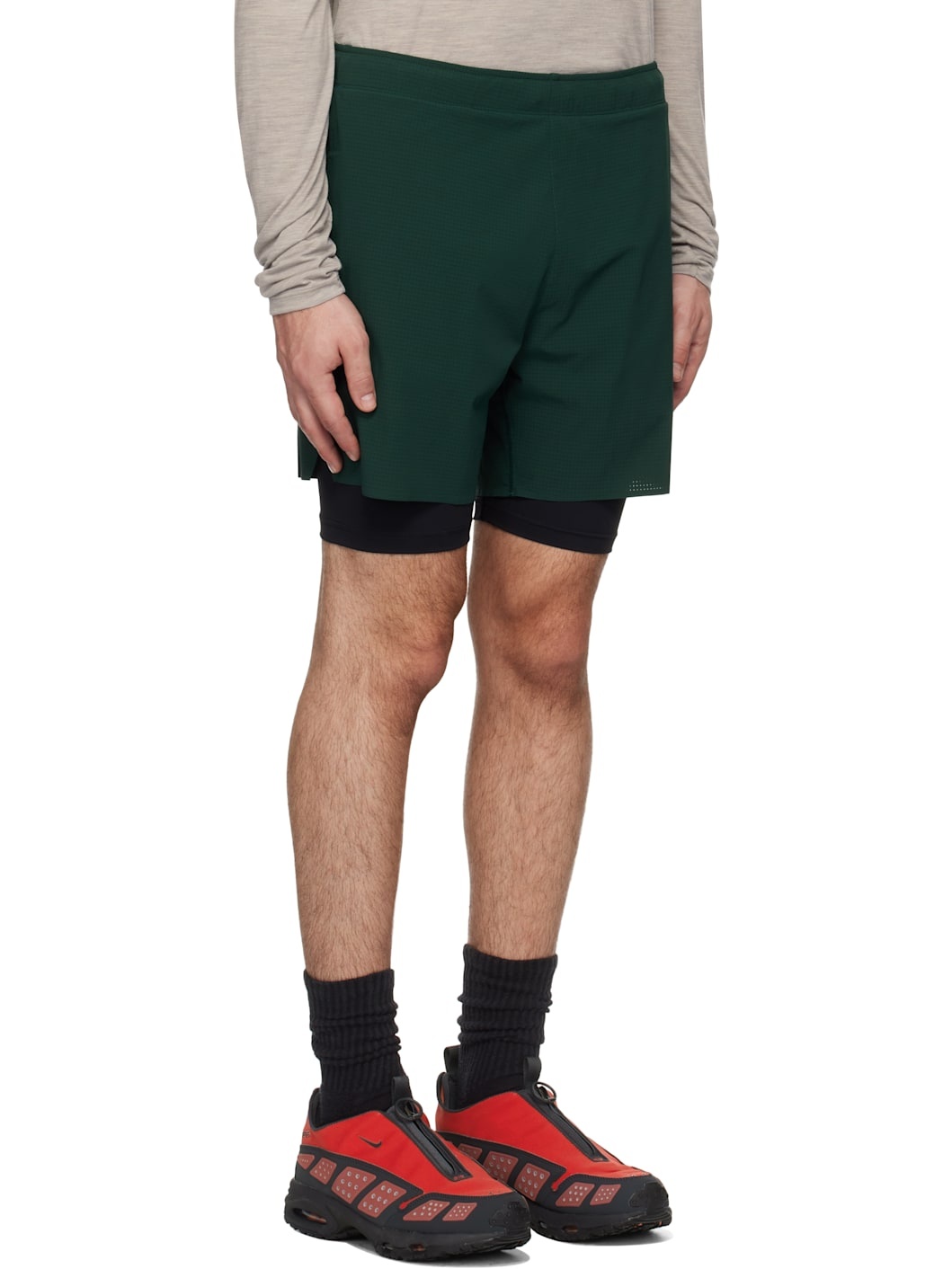 Green Dot Air Running Shorts - 2