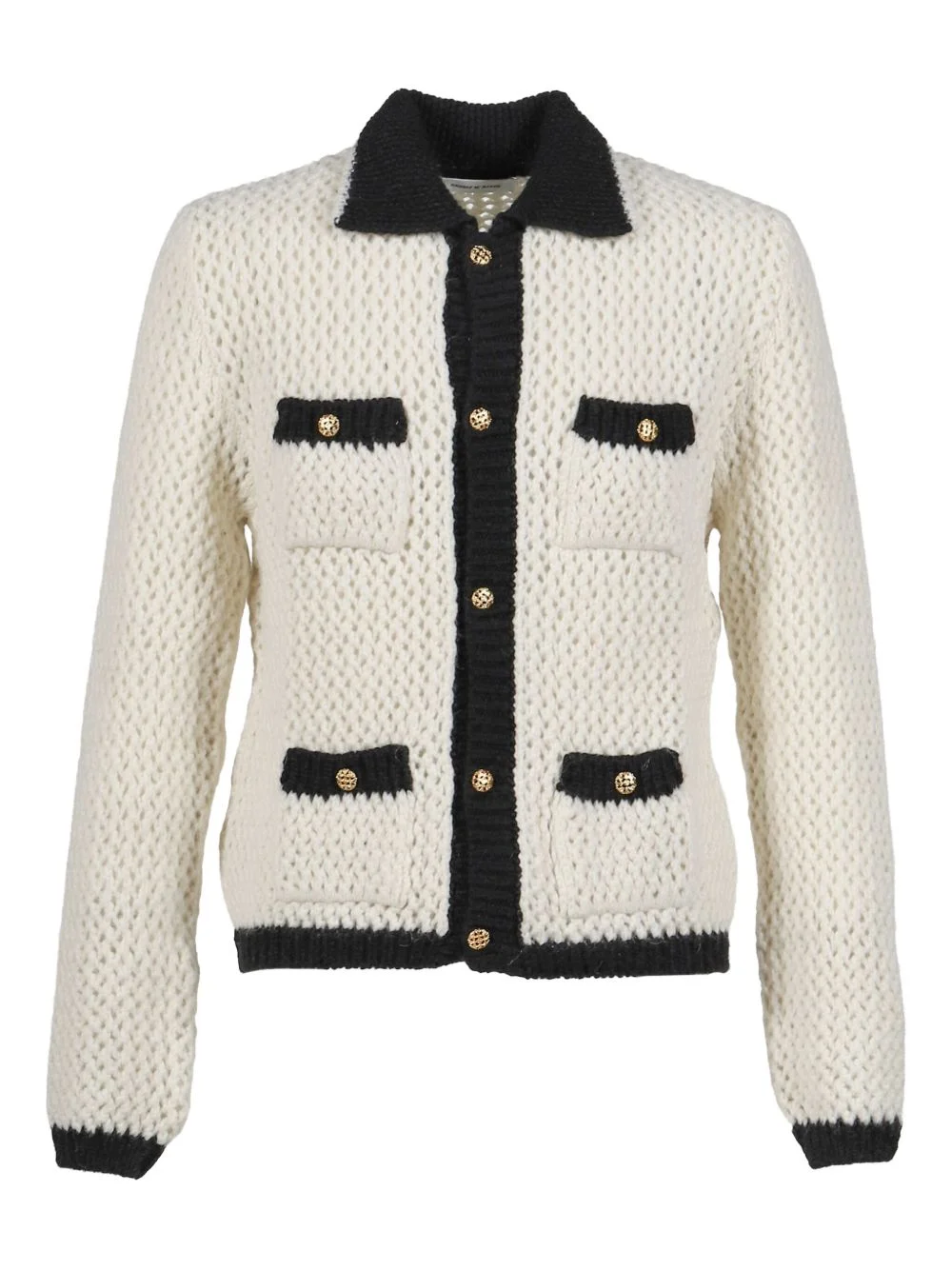 buttoned knitted cardigan - 1