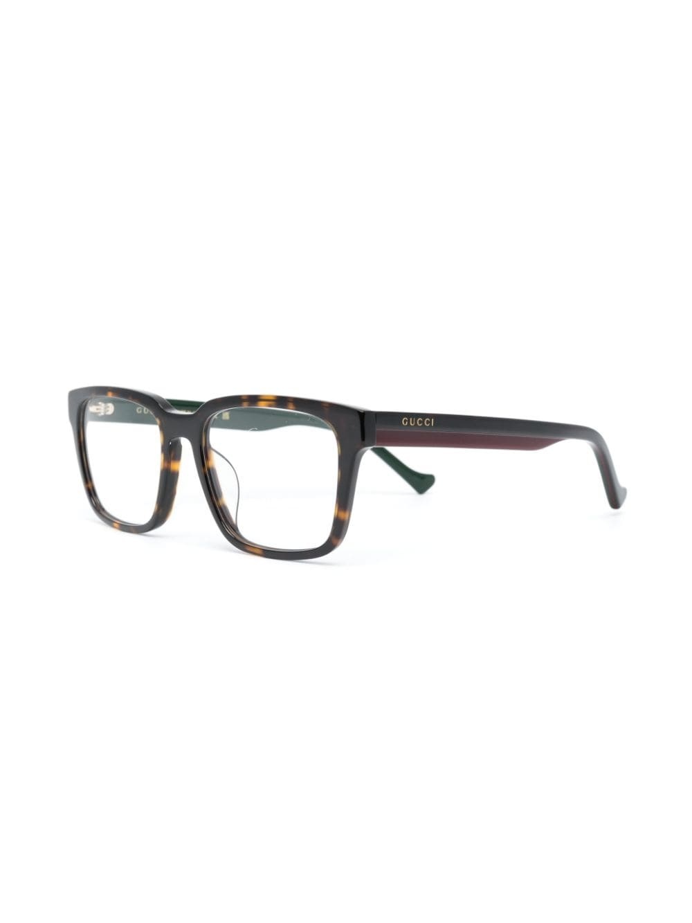 tortoiseshell effect square-frame glasses - 2