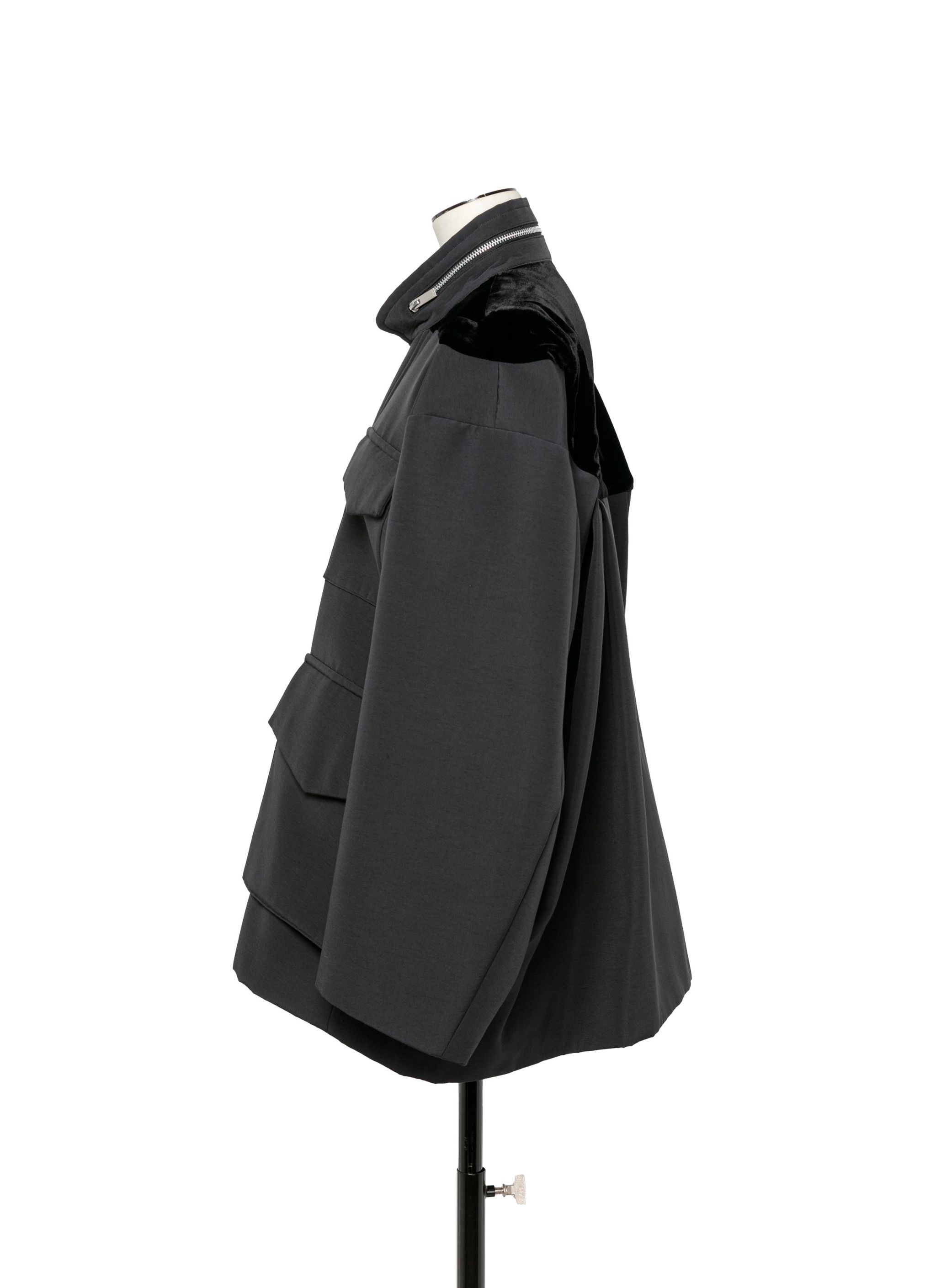 Grosgrain Bonding x Velvet Blouson - 4