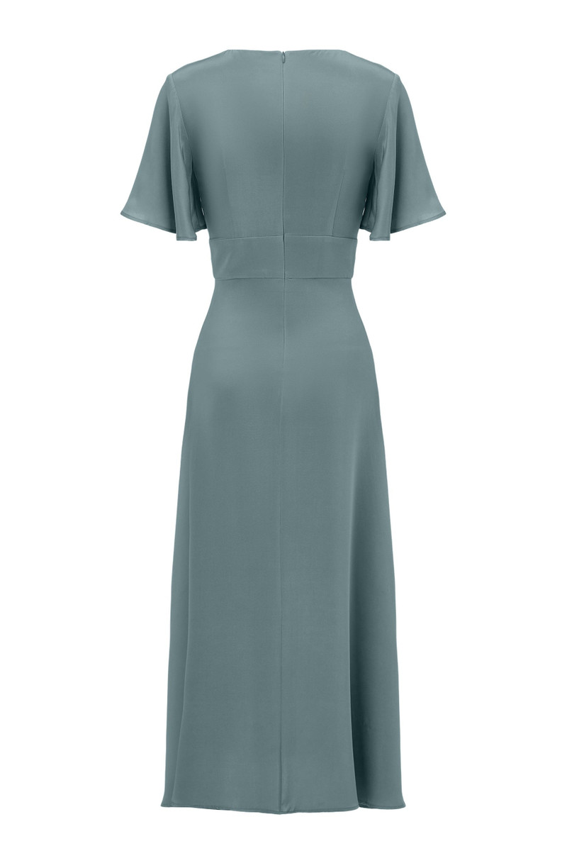 Coralie Silk Dress Open back 7
