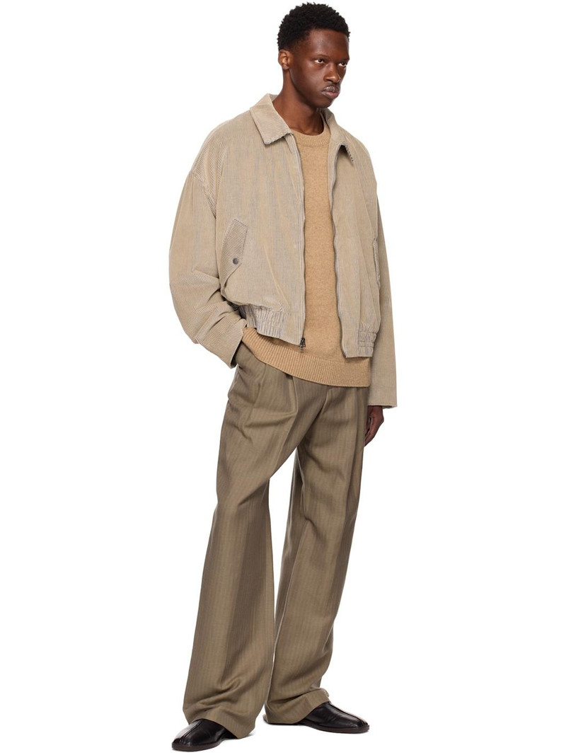 The Elder Statesman Beige Wale Cord Jacket outlook