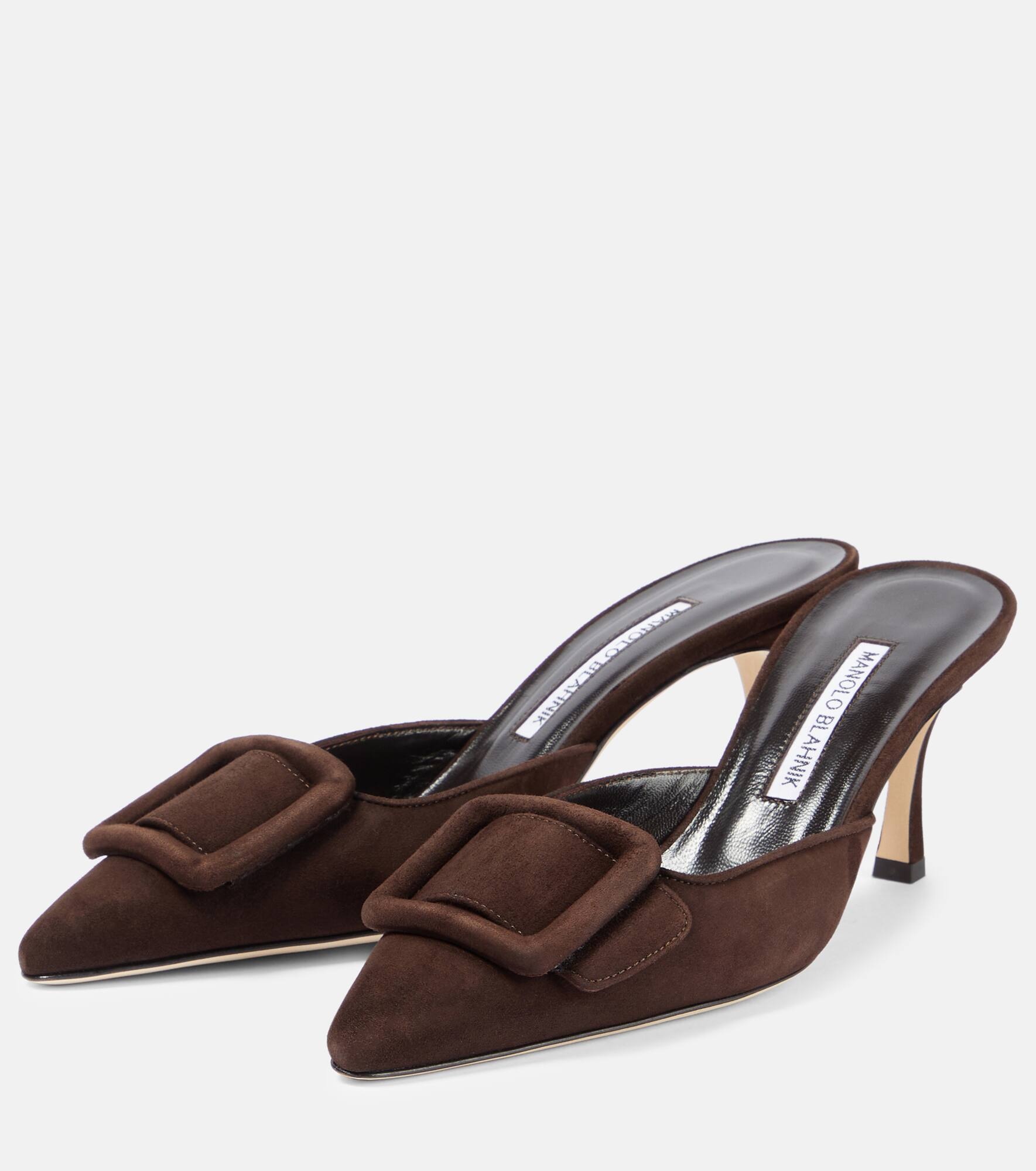 Maysale 70 suede mules - 5