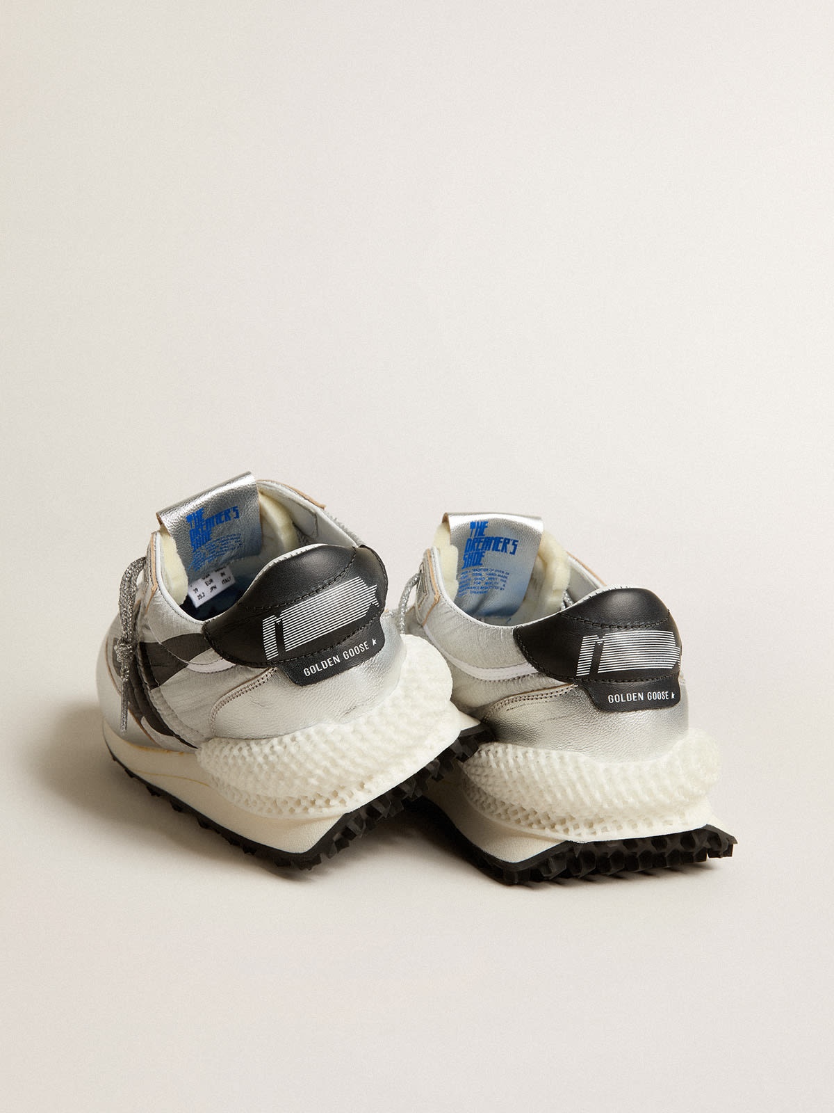 ★Golden Goose★ナイロン アッパー ブラック スター Golden Goose Men's Marathon with black ripstop nylon upper