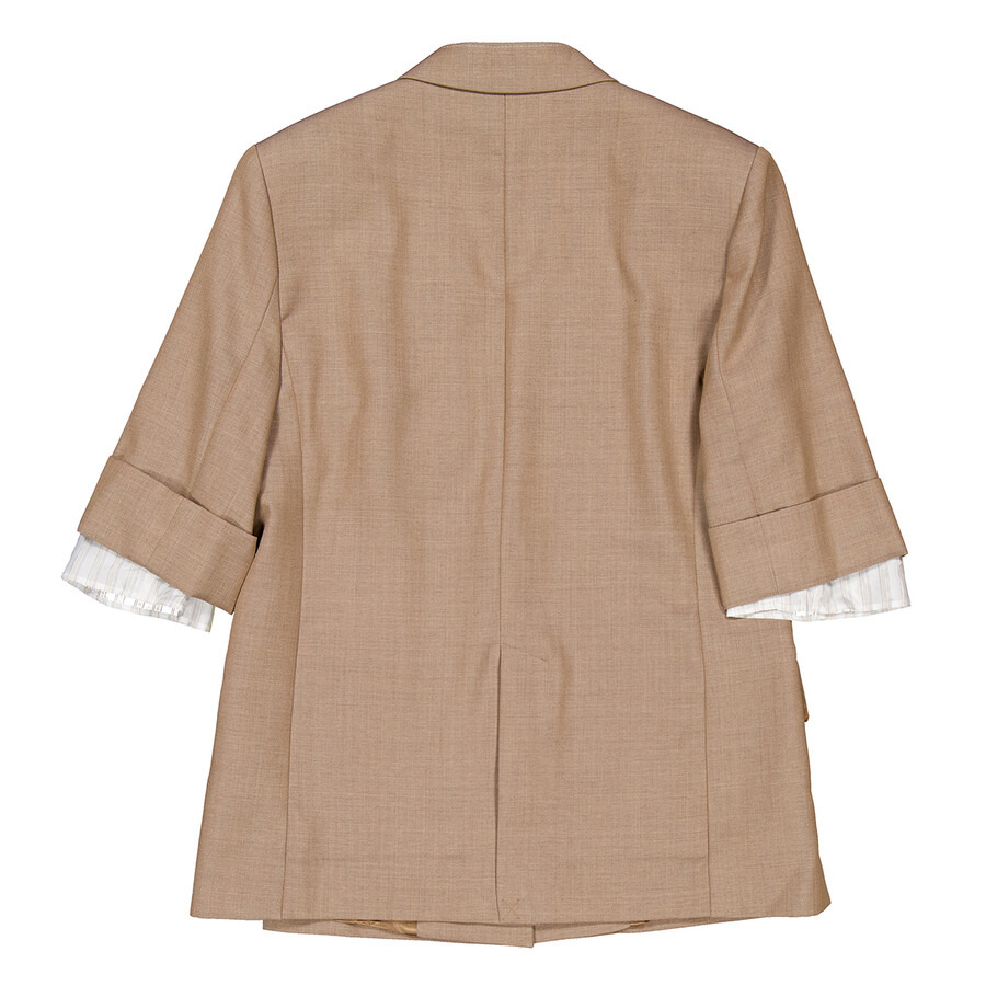 Victoria Beckham Single-Breasted Virgin Wool Jacket - 6