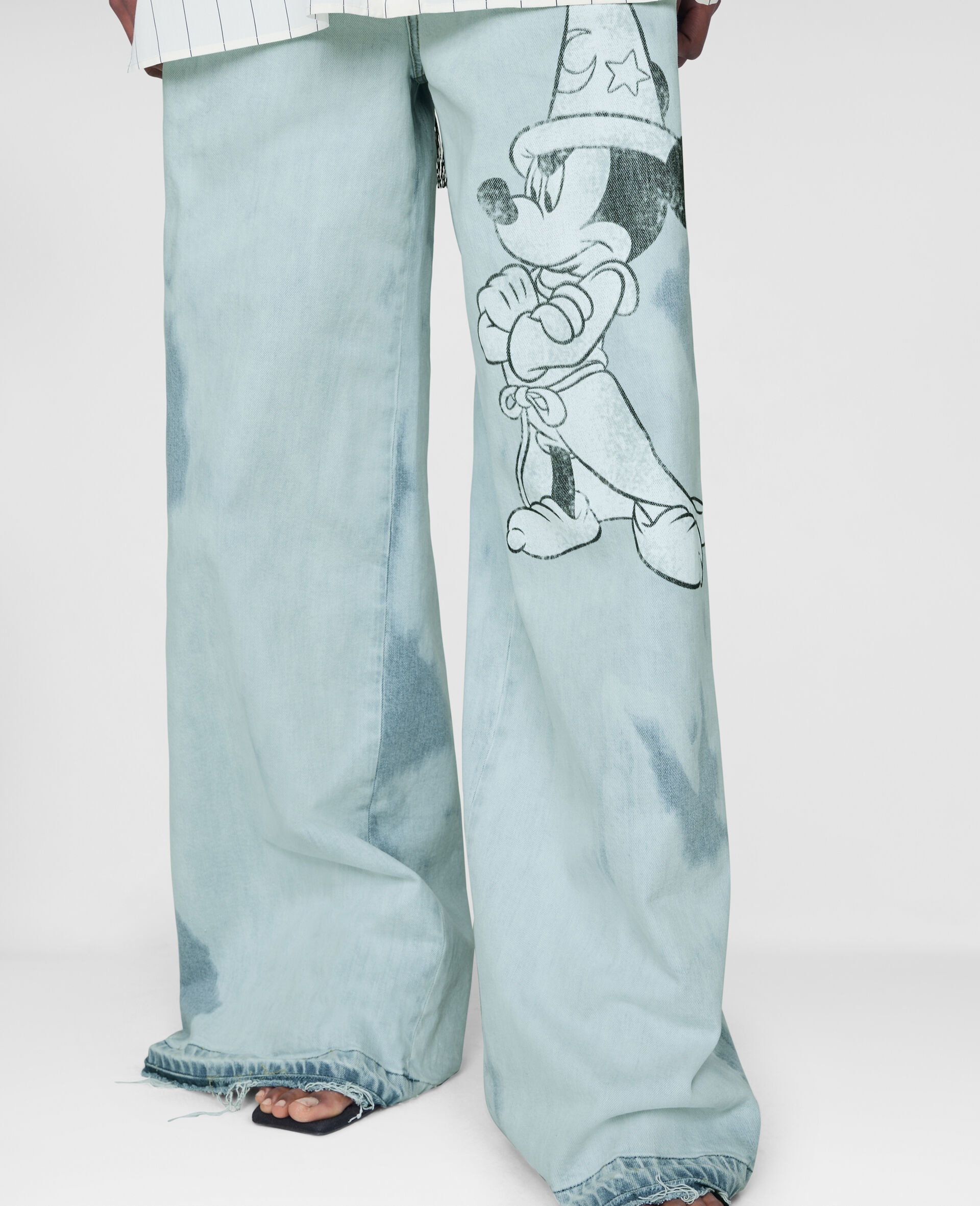 Fantasia Mickey Print Denim Pants - 3