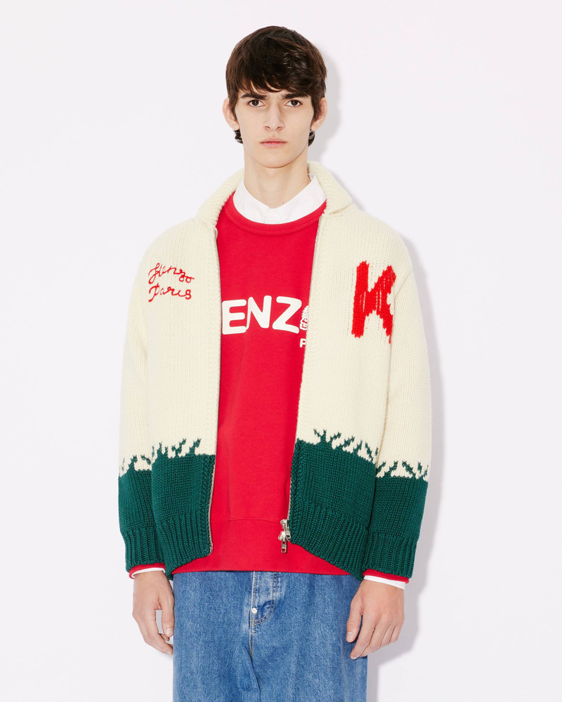 'Year of the Dragon' zip-up genderless cardigan 4