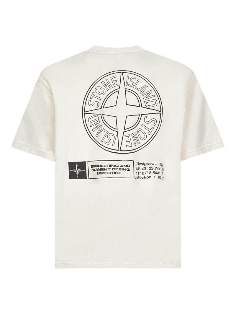 Stone Island logo-print crew neck T-shirt outlook