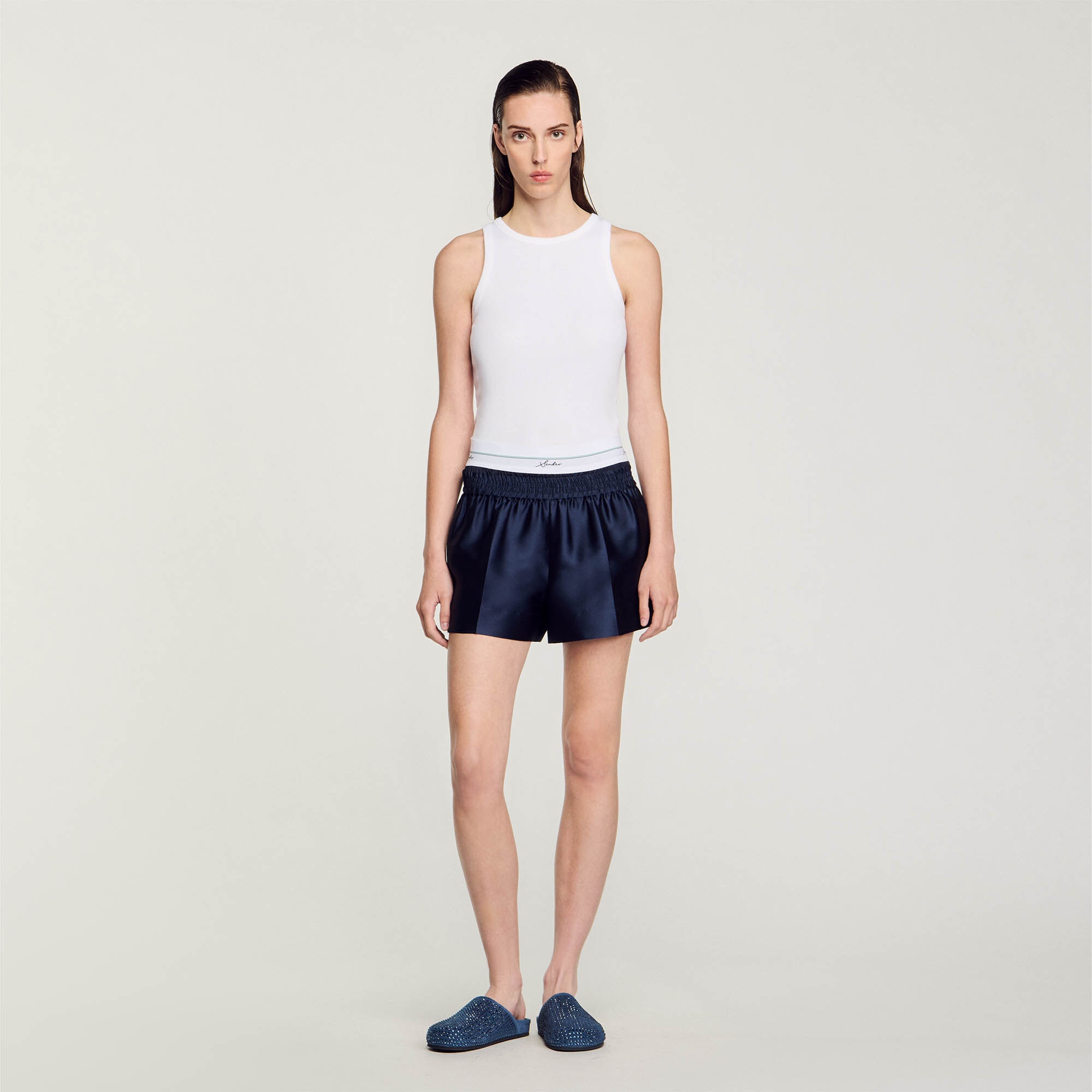SATIN 2-IN-1 EFFECT SHORTS - 3