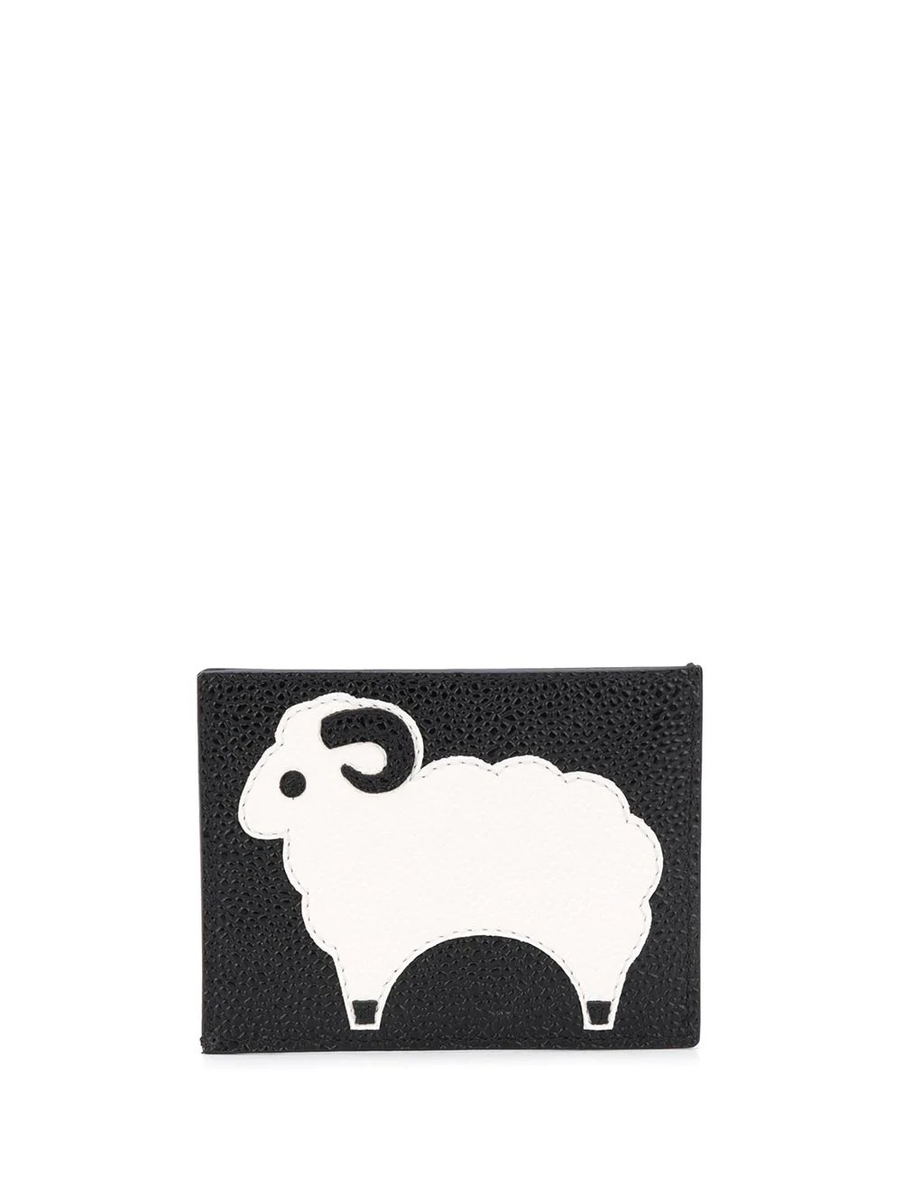 animal appliqué leather cardholder - 2