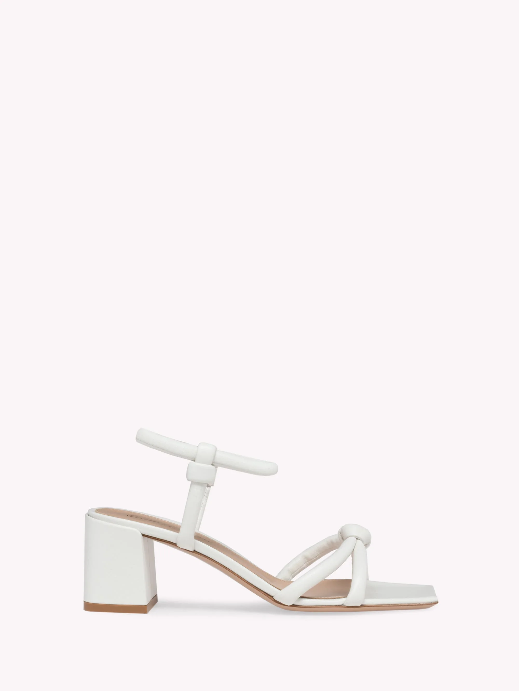 Gianvito Rossi Juno 55 Sandals in White Nappa at Nordstrom - 1