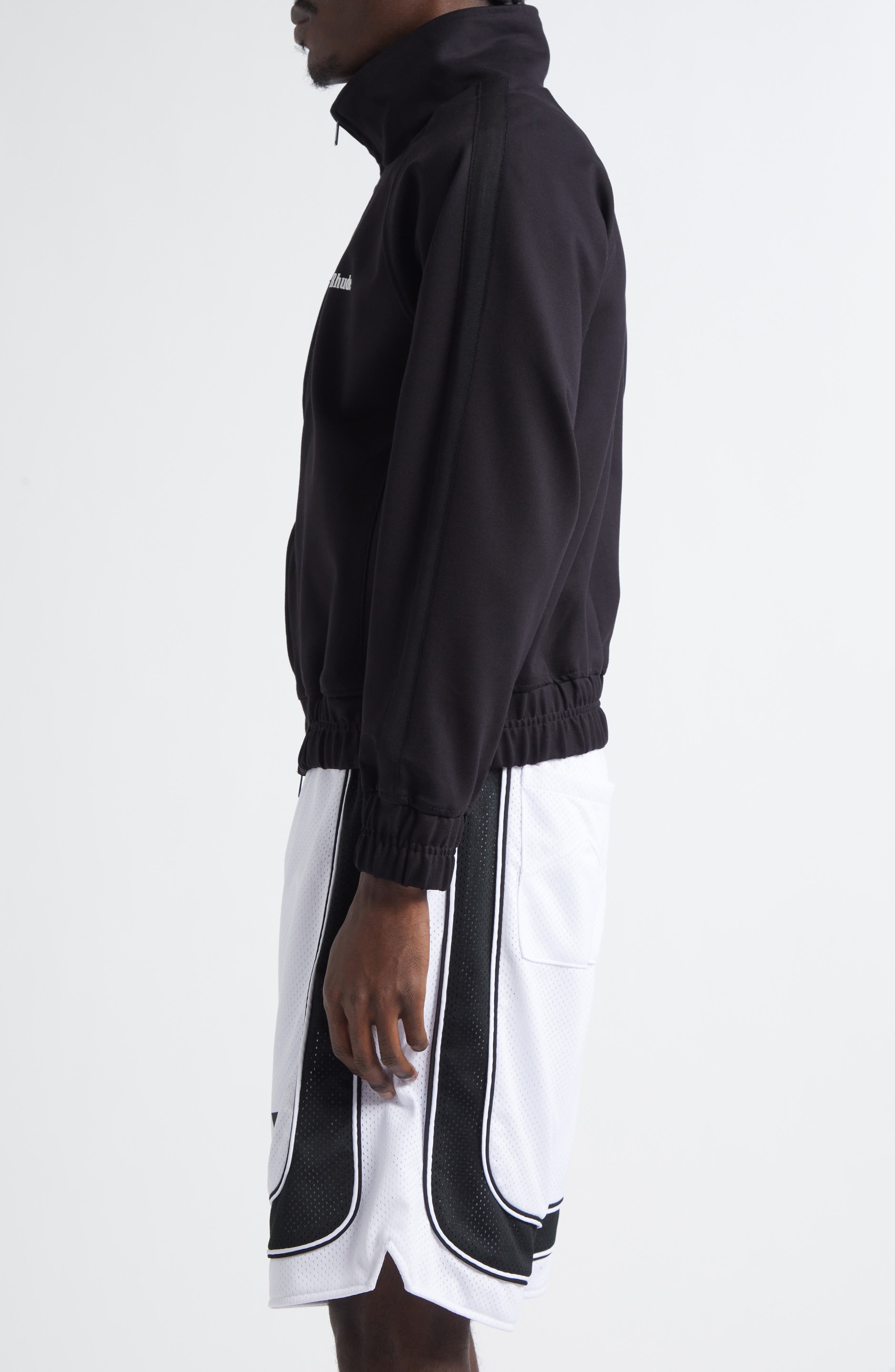 Rhude Hamptons Traxedo Track Jacket in Black 0015 at Nordstrom - 3