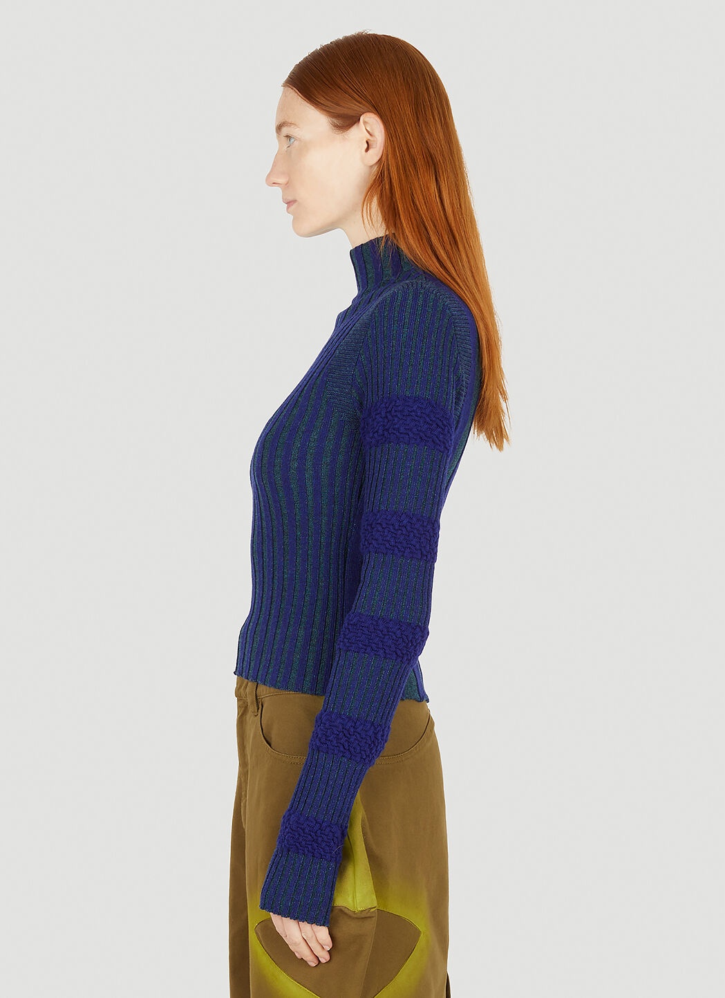 Ribbed Knit Sweater - 3