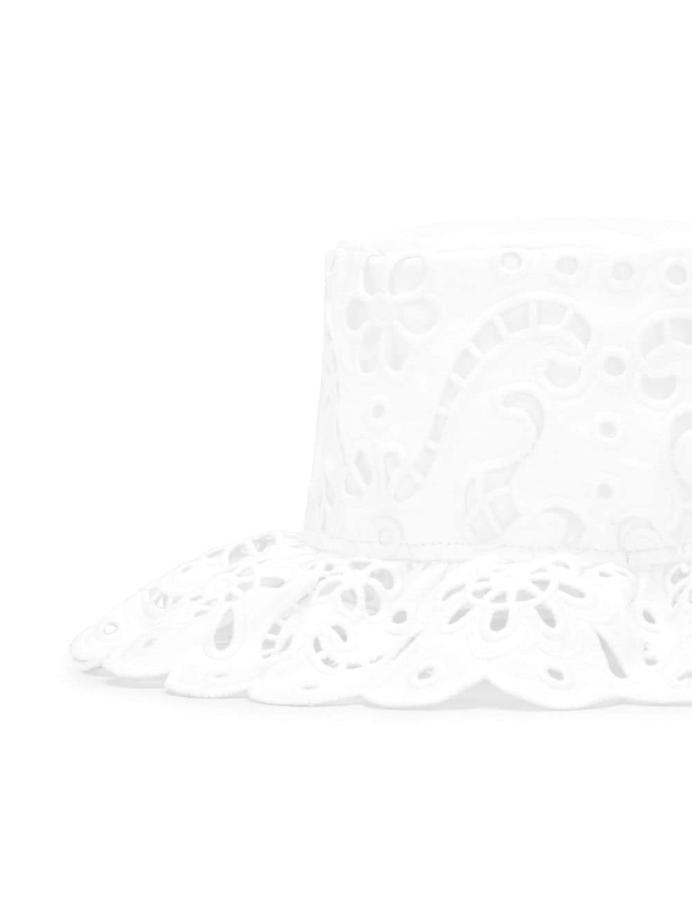 broderie-anglaise cotton-blend hat - 2