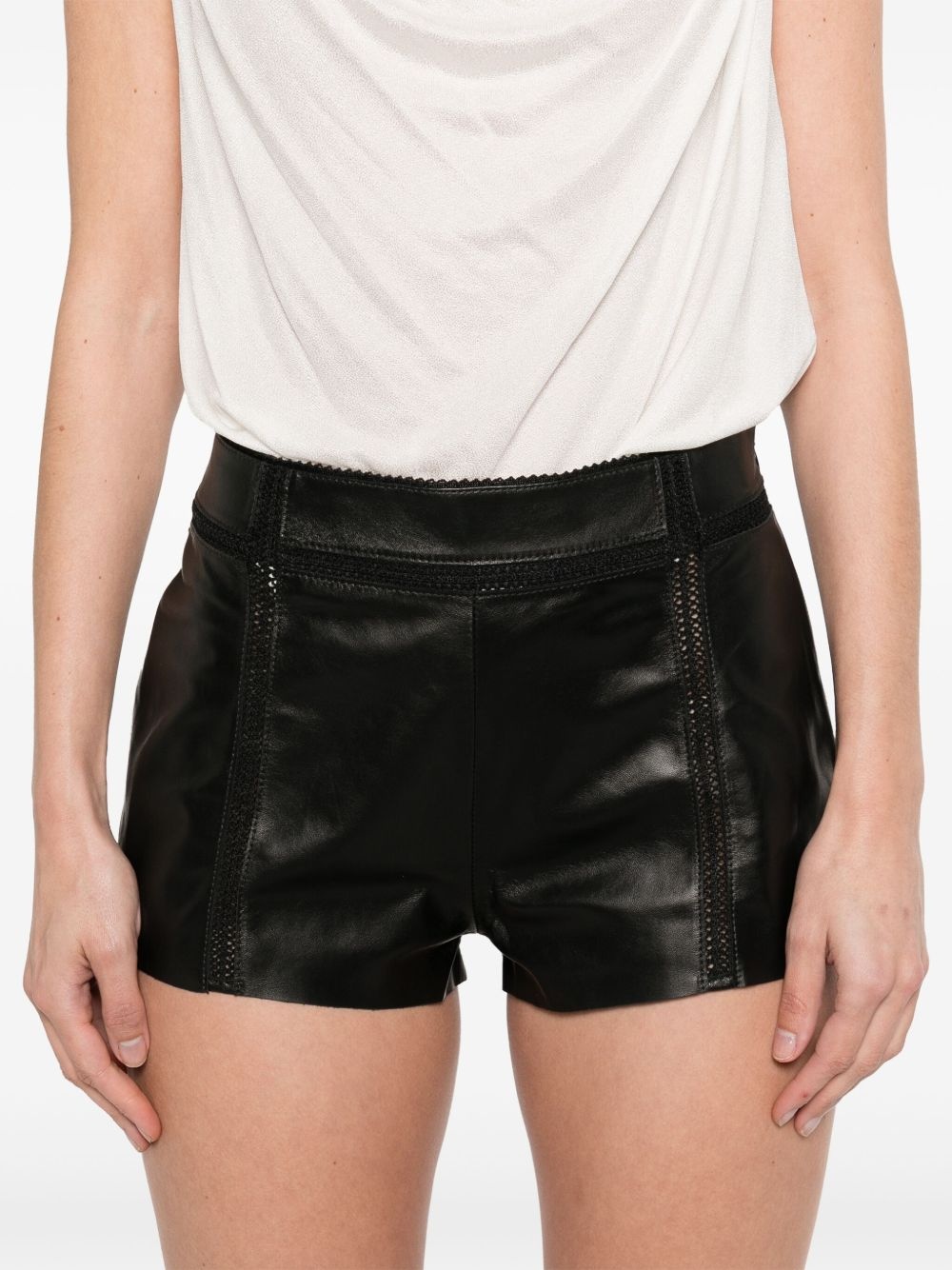 leather hot shorts - 5