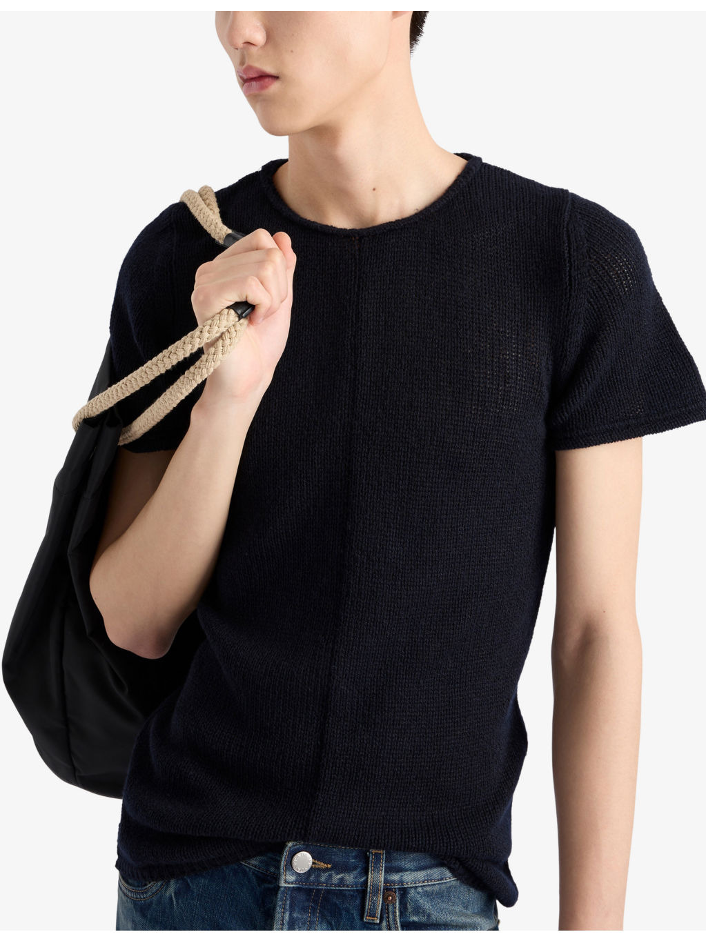 Short-Sleeved Slim-Fit Cashmere Jumper - 3
