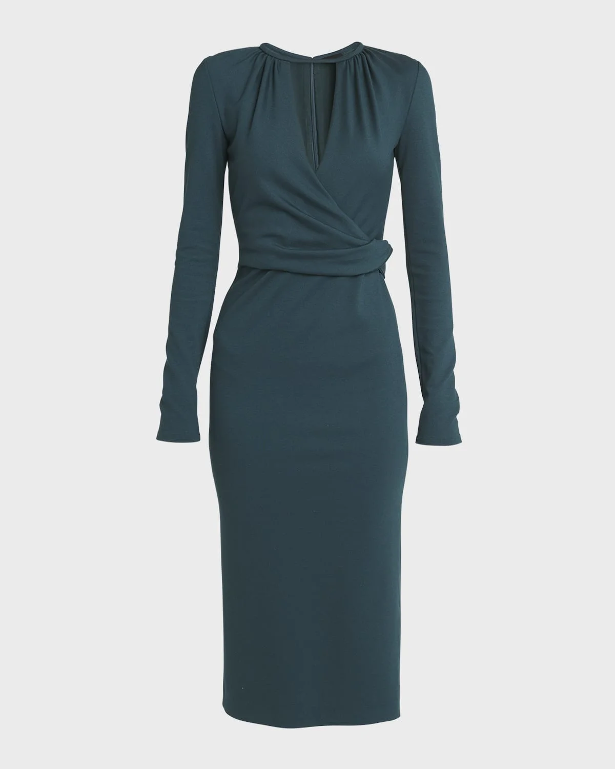Keyhole Milano Jersey Sheath Dress - 1