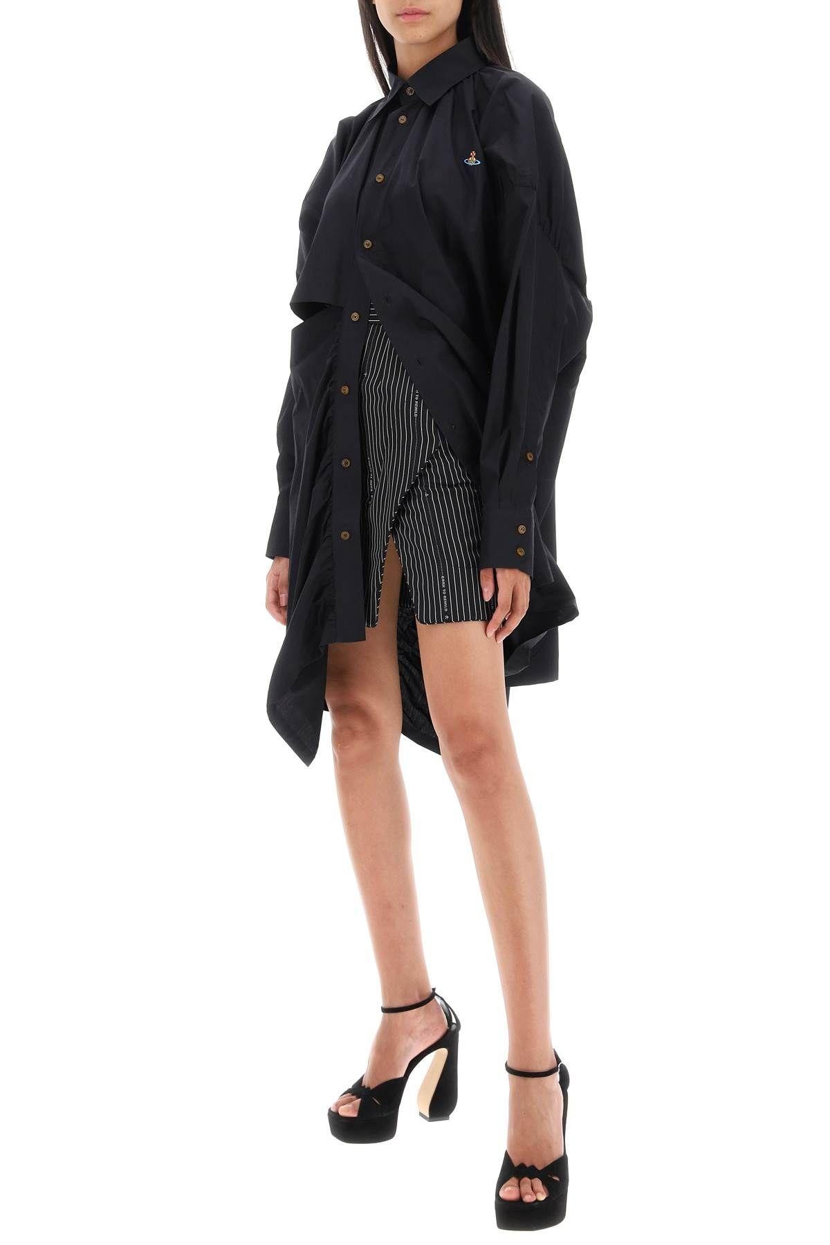 Gibbon asymmetric shirt dress with cut-outs Vivienne Westwood - 2