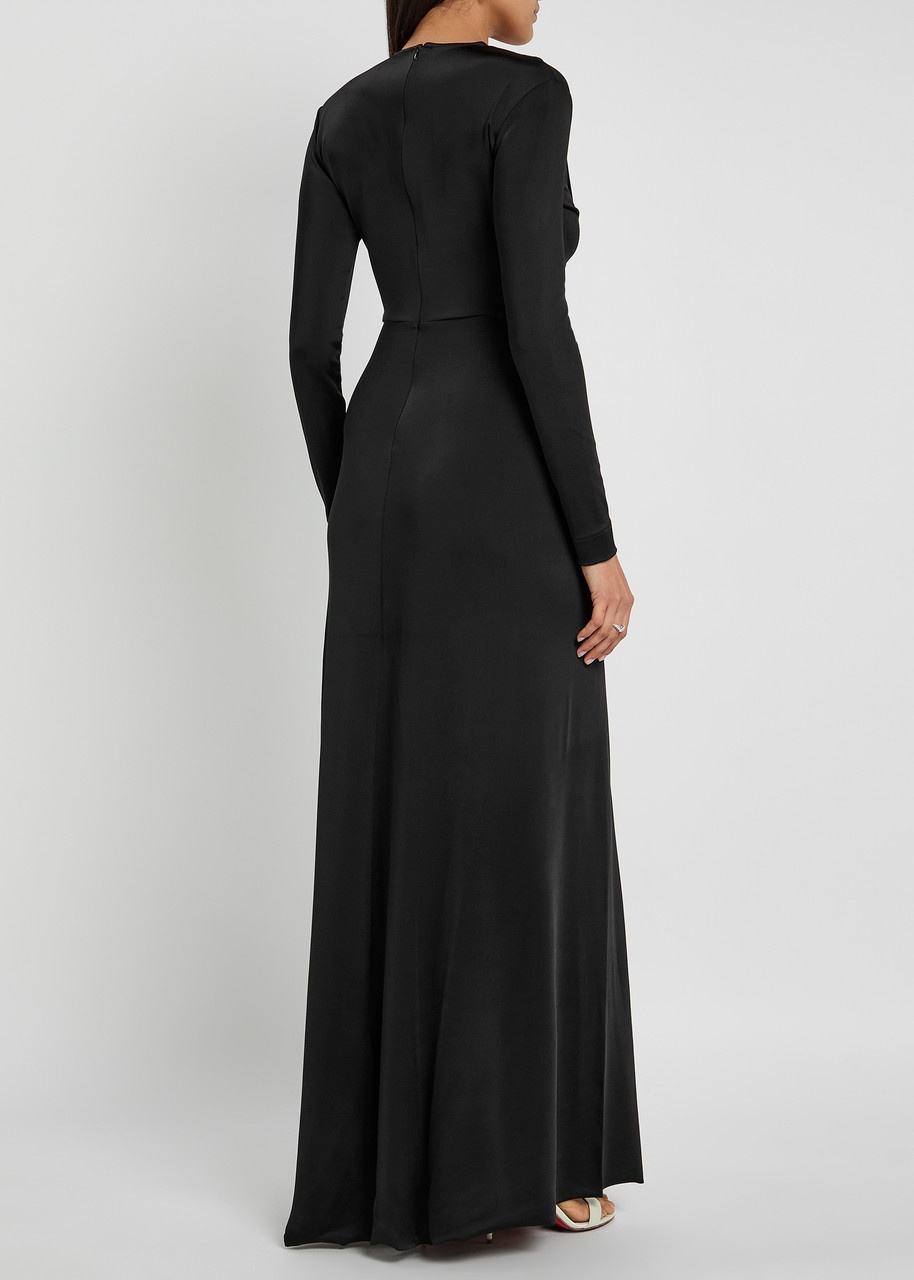 Victoria Beckham Crystal-embellished Stretch-satin Gown - 3