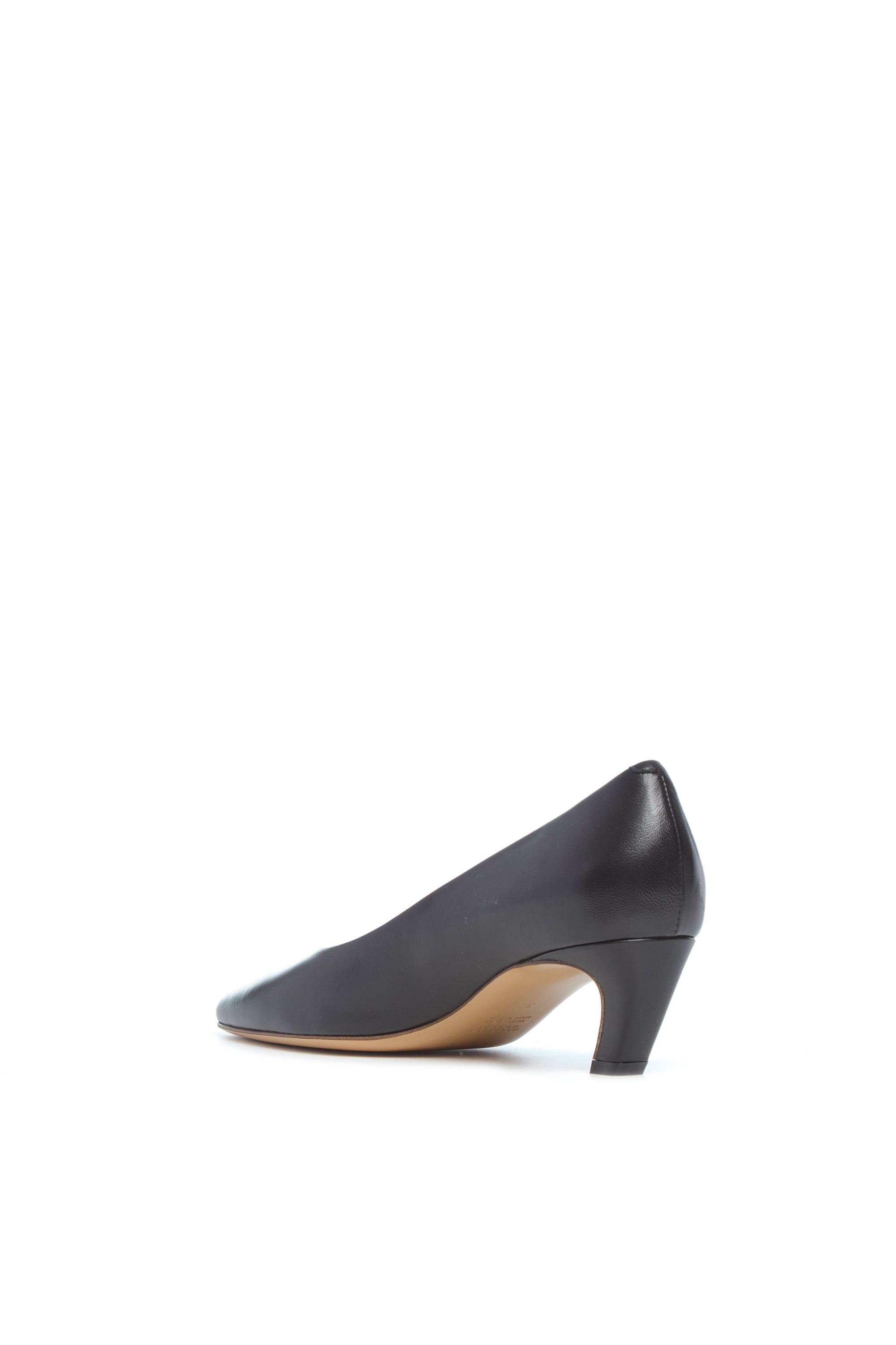 Peggy Pump in Black Nappa Leather - 3
