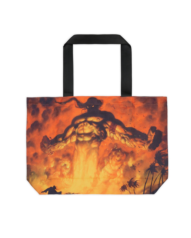 Brain Dead x Magic: The Gathering Mahamoti Djinn Tote Bag - Fire Red 3