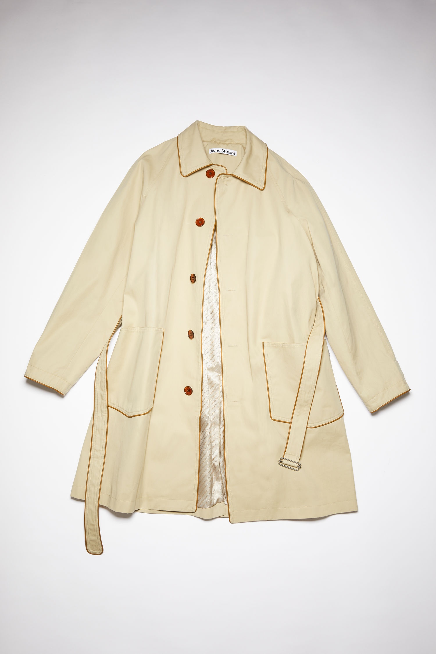 Belted trench coat - Beige - 5