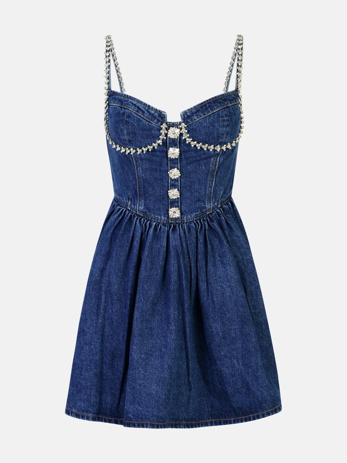 BLUE COTTON DRESS - 1