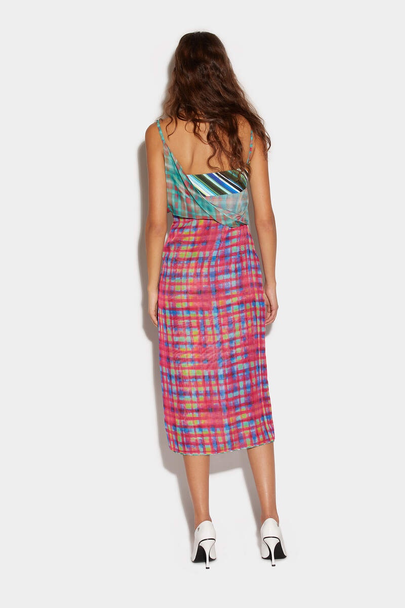 LAYERED CUT-OUT MIDI DRESS - 2
